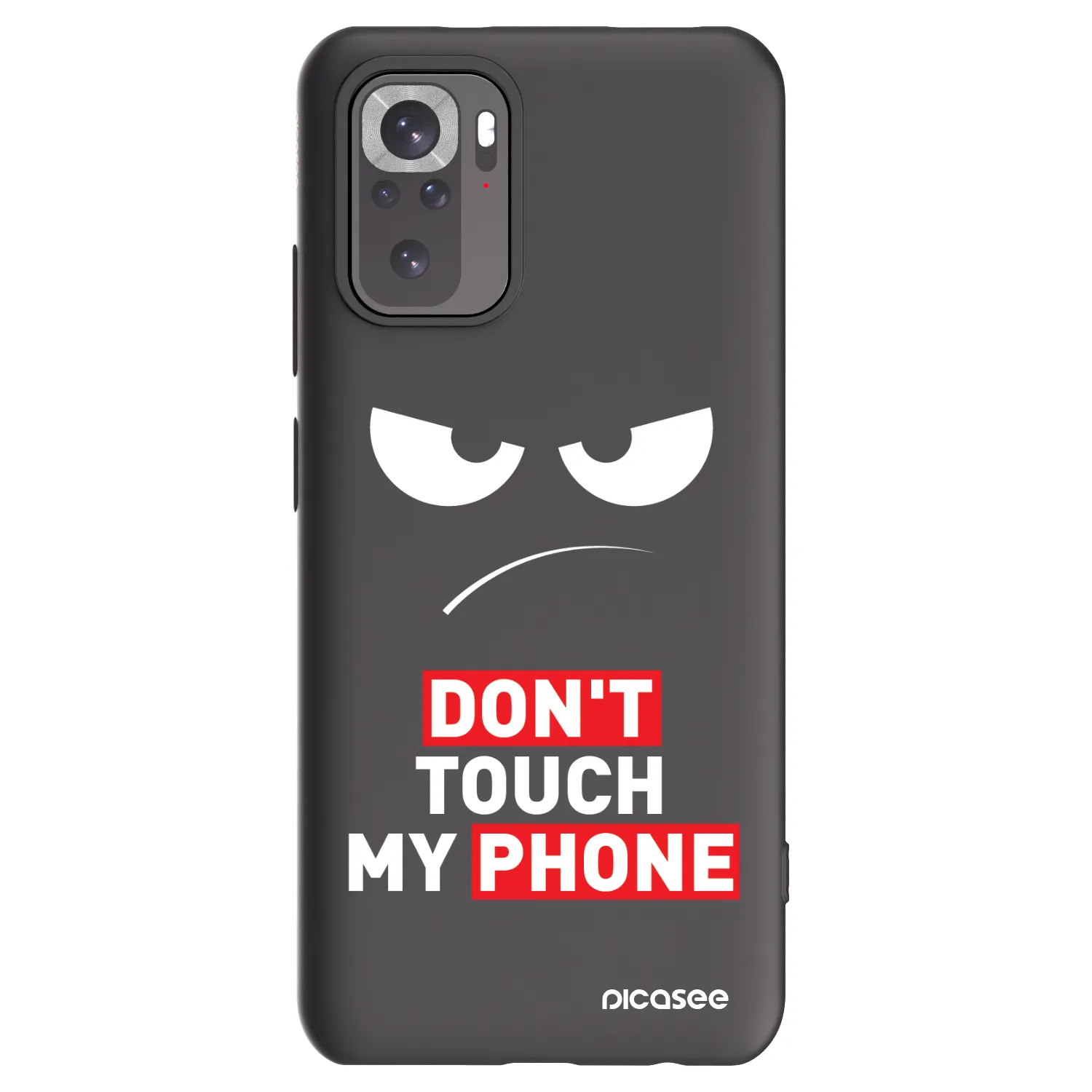 Picasee fekete szilikon tok az alábbi mobiltelefonokra Xiaomi Redmi Note 11S 4G - Angry Eyes - Transparent