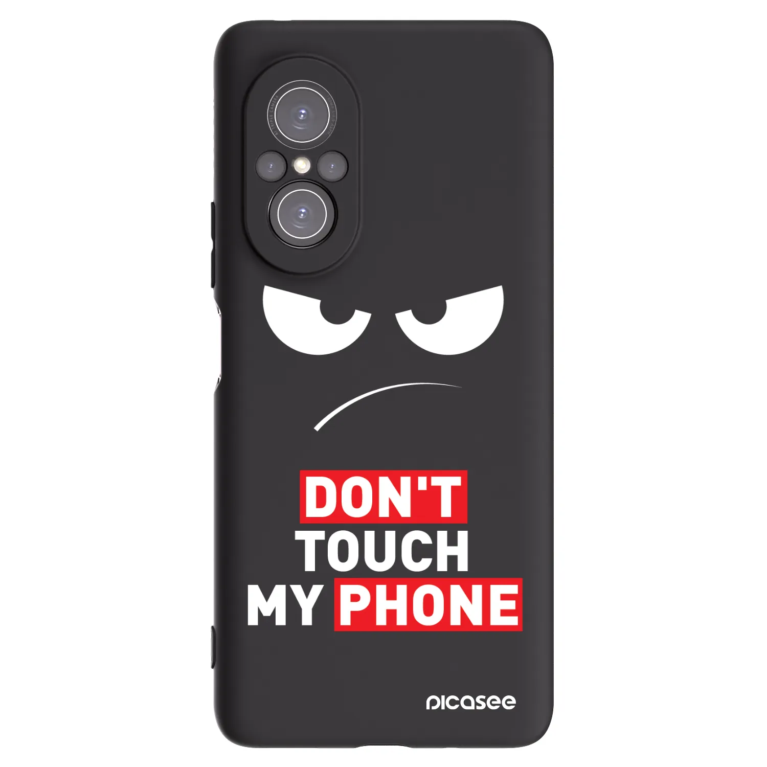Picasee fekete szilikon tok az alábbi mobiltelefonokra Huawei Nova 9 SE - Angry Eyes - Transparent