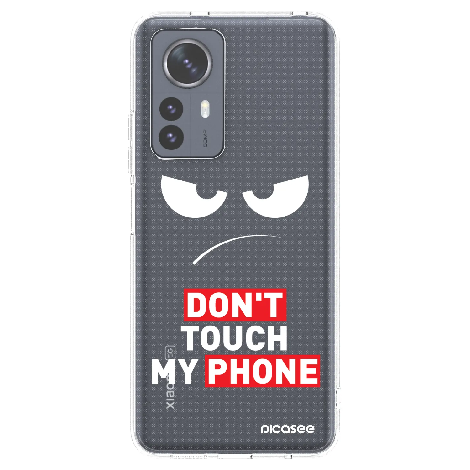 Picasee átlátszó szilikon tok az alábbi mobiltelefonokra Xiaomi 12 Pro - Angry Eyes - Transparent