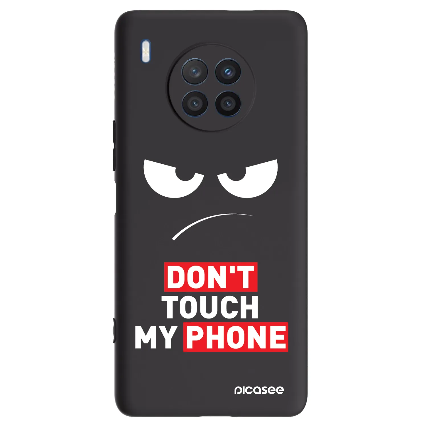 Picasee fekete szilikon tok az alábbi mobiltelefonokra Honor 50 Lite - Angry Eyes - Transparent