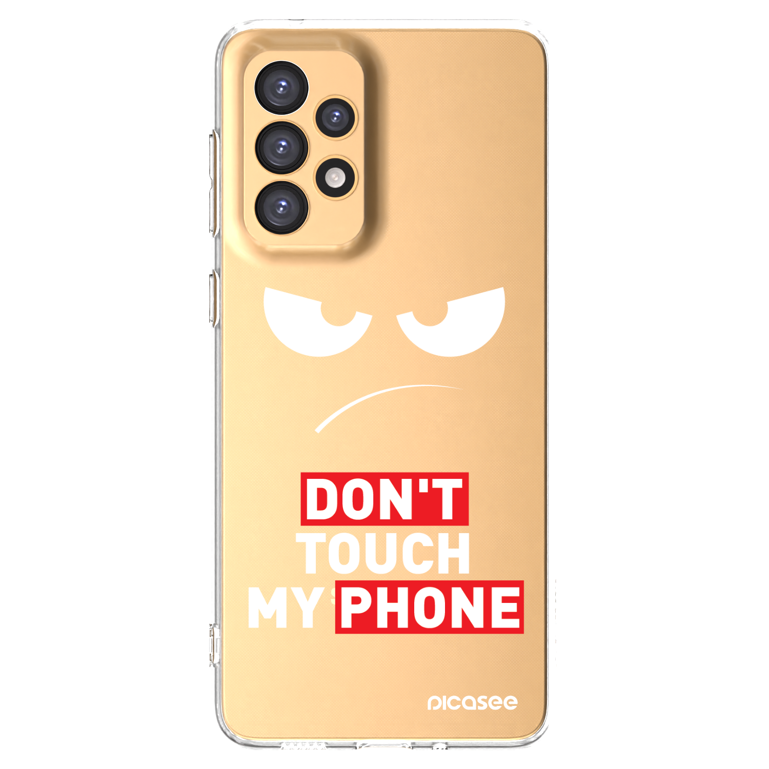 Picasee átlátszó szilikon tok az alábbi mobiltelefonokra Samsung Galaxy A33 5G A336 - Angry Eyes - Transparent