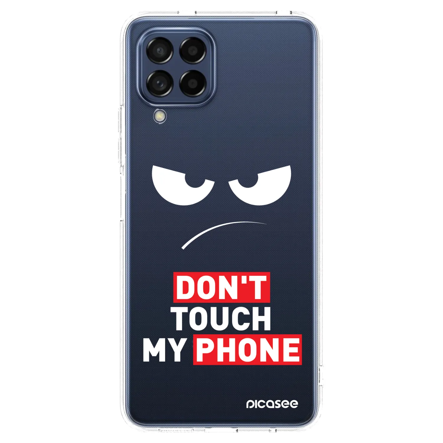 Picasee átlátszó szilikon tok az alábbi mobiltelefonokra Samsung Galaxy M53 5G - Angry Eyes - Transparent