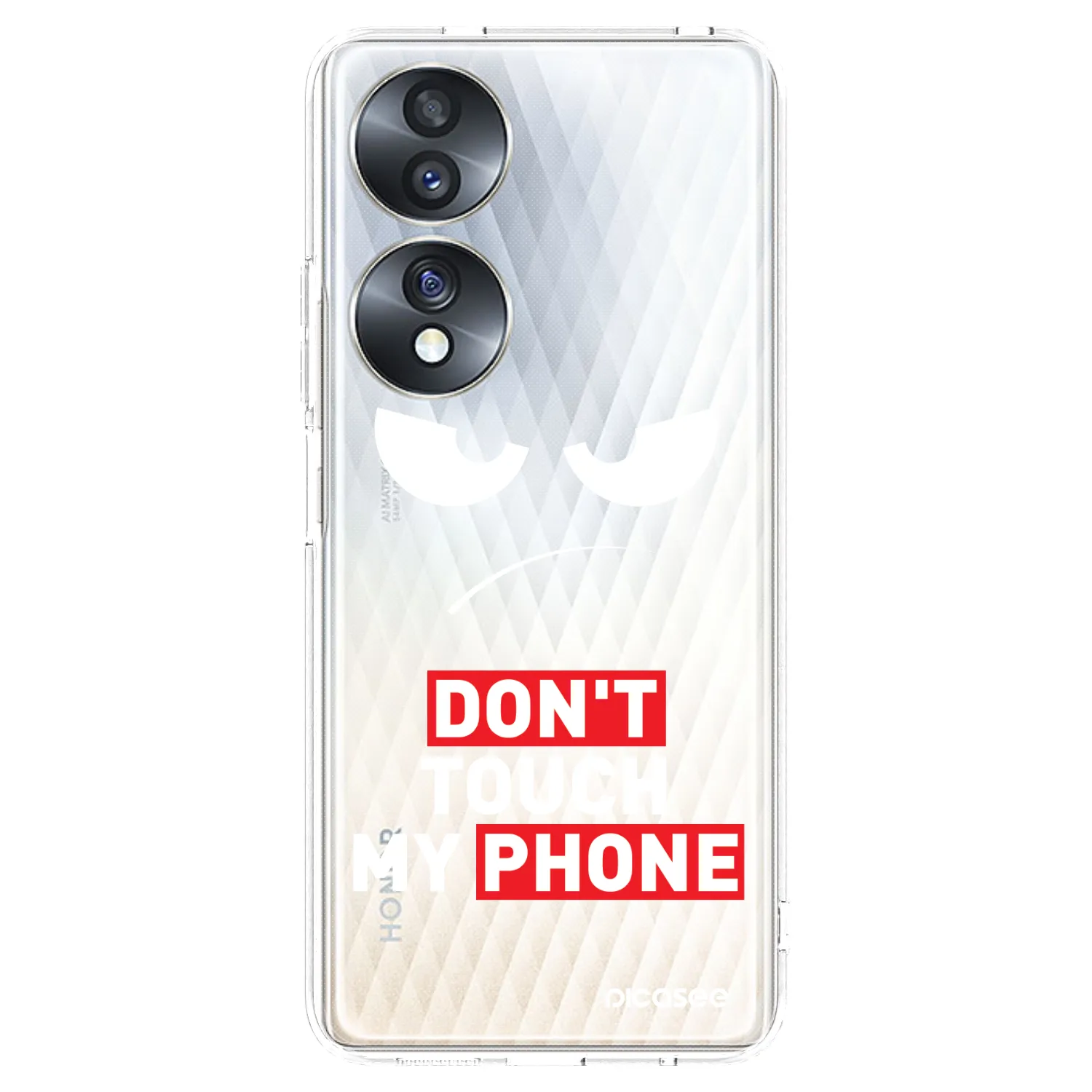 Picasee átlátszó szilikon tok az alábbi mobiltelefonokra Honor 70 - Angry Eyes - Transparent