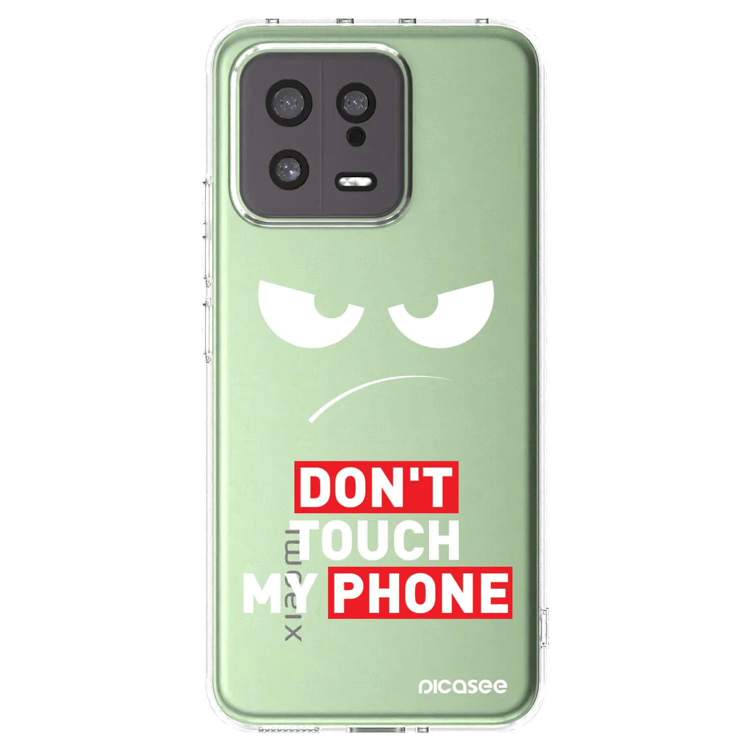 Picasee átlátszó szilikon tok az alábbi mobiltelefonokra Xiaomi 13 - Angry Eyes - Transparent