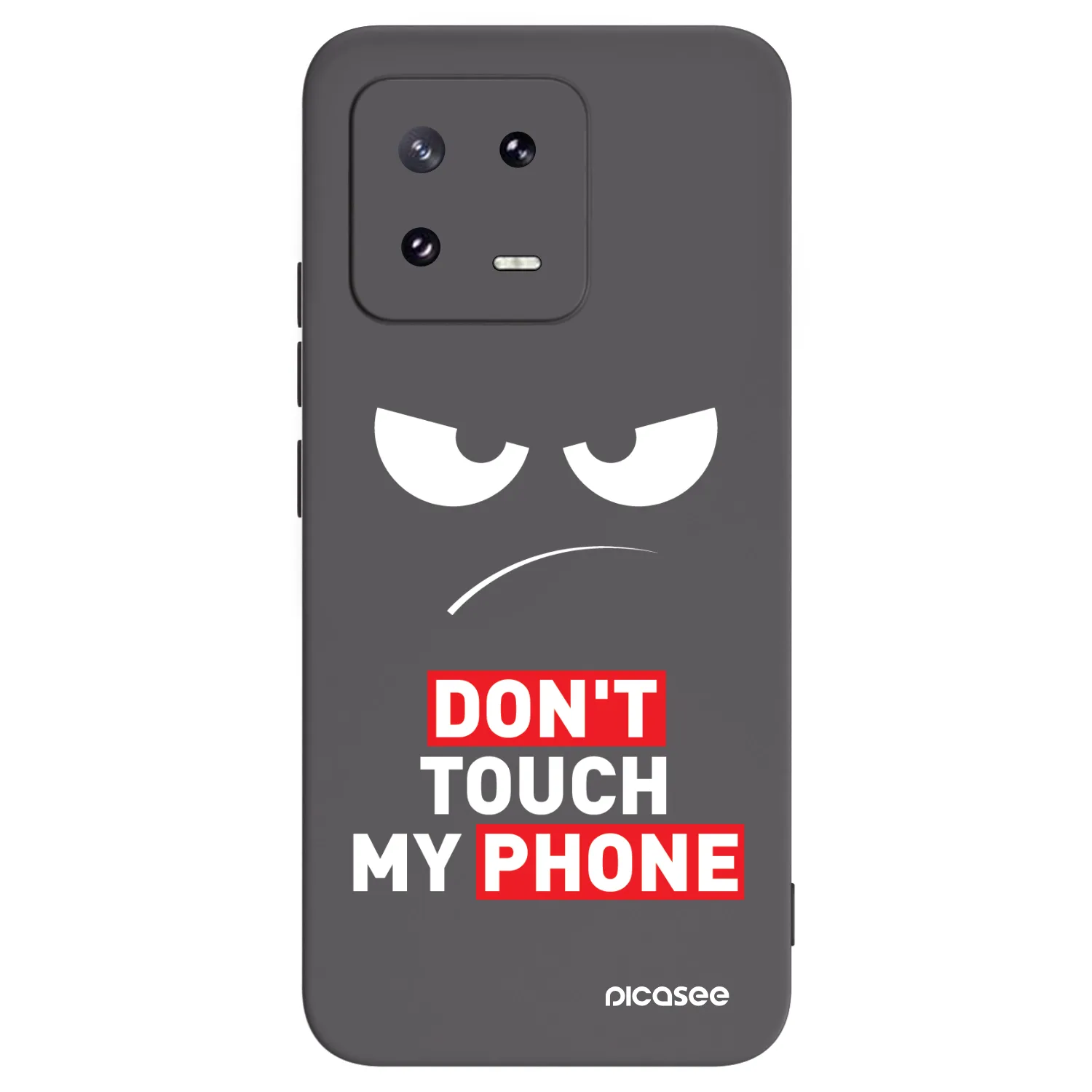 Picasee fekete szilikon tok az alábbi mobiltelefonokra Xiaomi 13 Pro - Angry Eyes - Transparent
