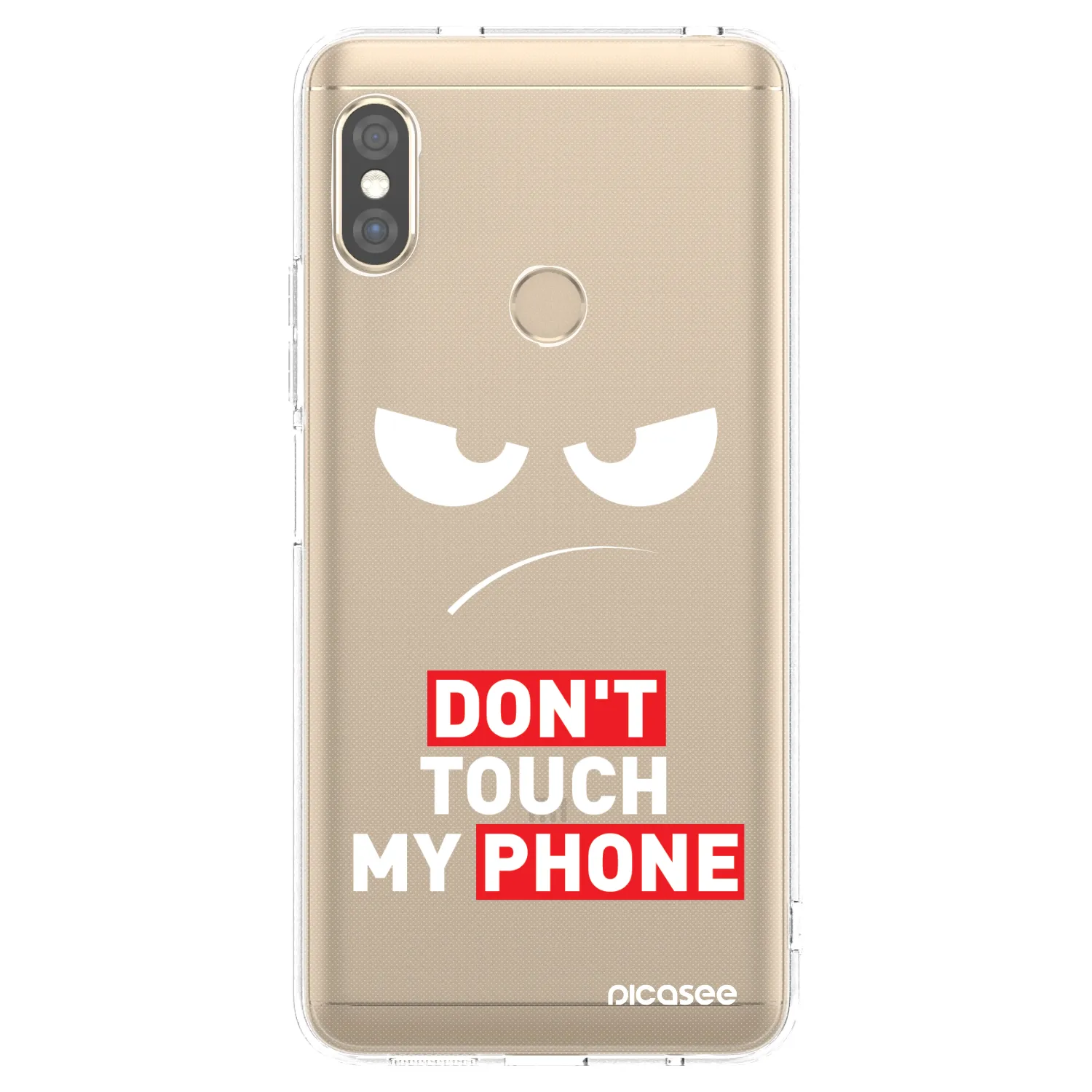 Picasee átlátszó szilikon tok az alábbi mobiltelefonokra Xiaomi Redmi Note 5 Global - Angry Eyes - Transparent