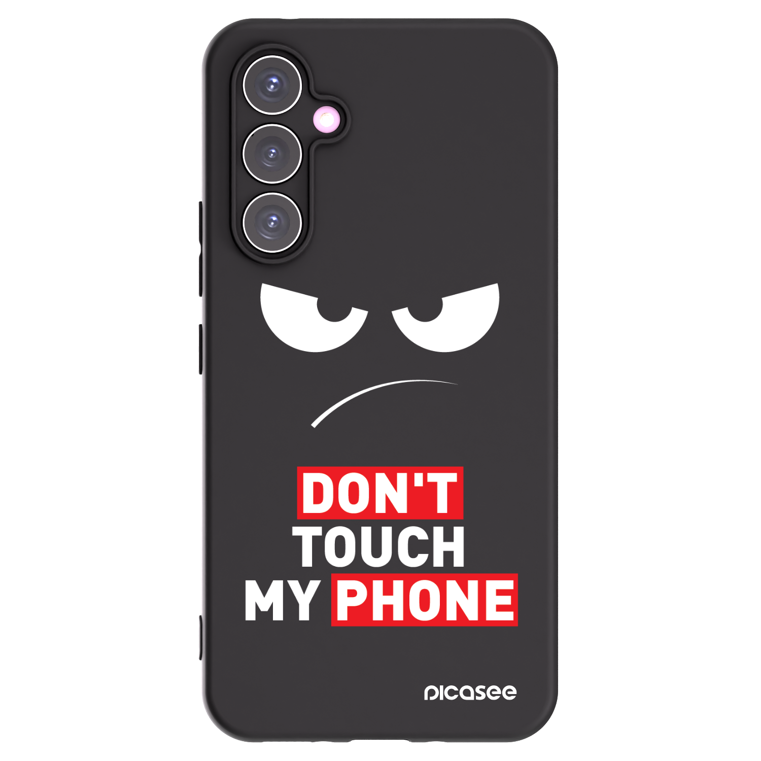 Picasee fekete szilikon tok az alábbi mobiltelefonokra Samsung Galaxy A54 5G A546B - Angry Eyes - Transparent