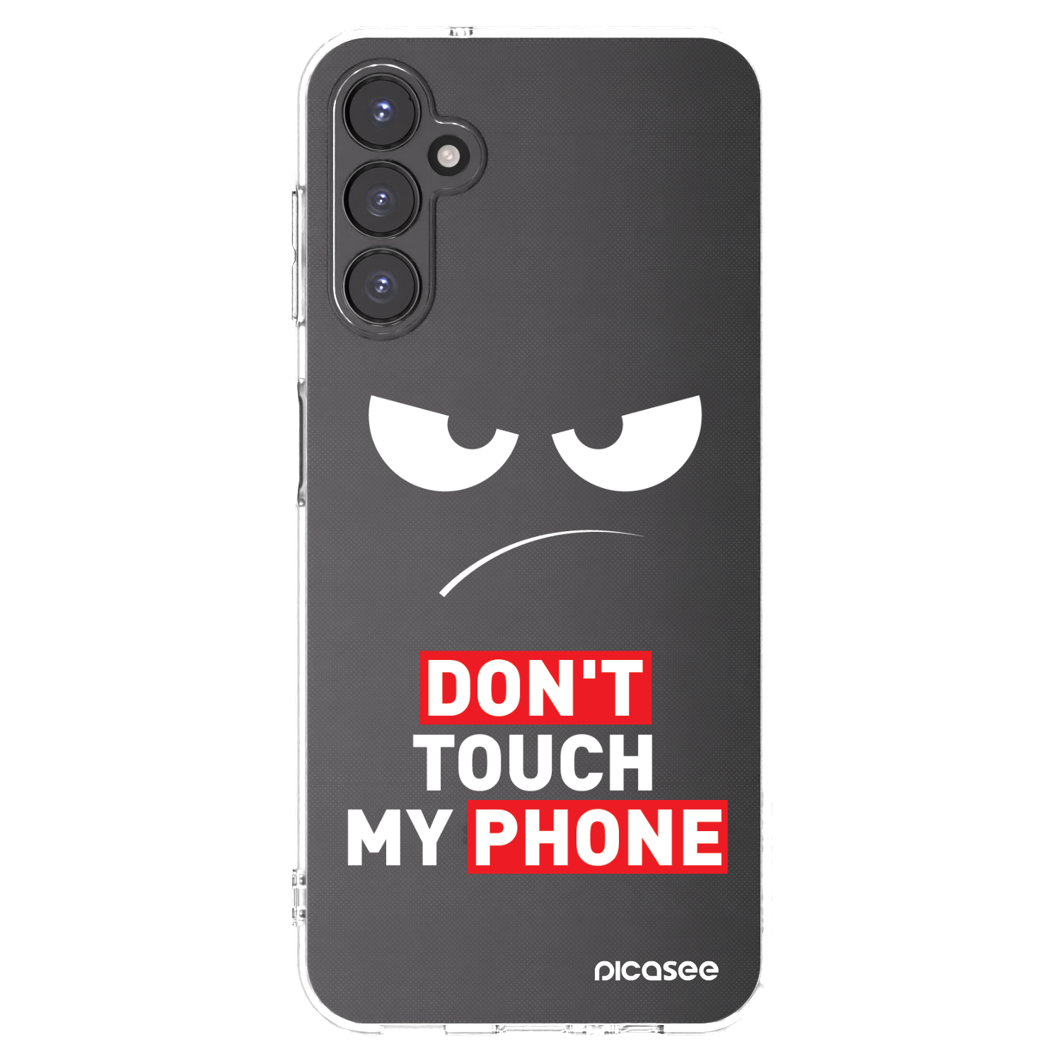 Picasee átlátszó szilikon tok az alábbi mobiltelefonokra Samsung Galaxy A14 4G A145R - Angry Eyes - Transparent