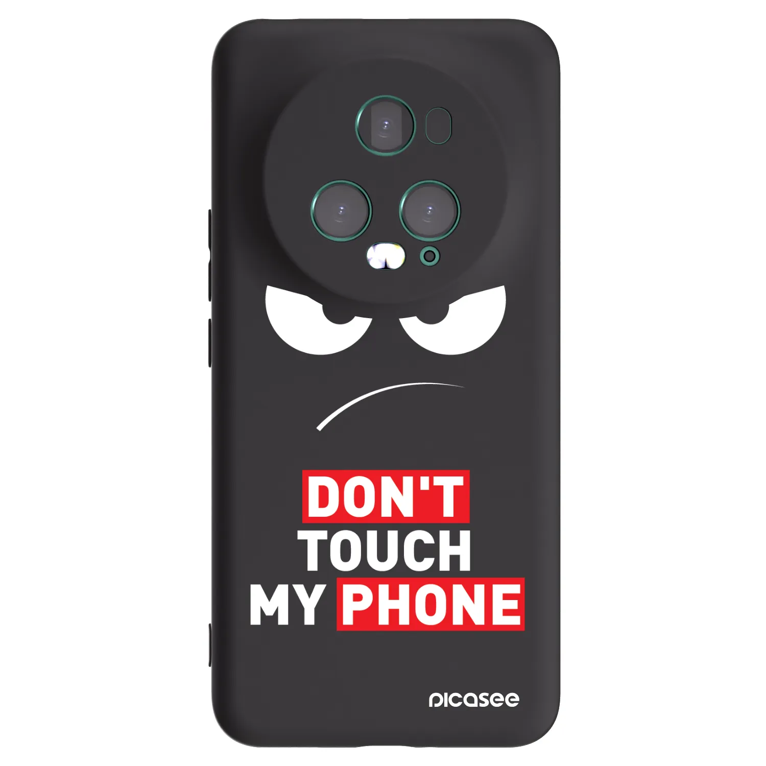 Picasee fekete szilikon tok az alábbi mobiltelefonokra Honor Magic5 Pro - Angry Eyes - Transparent