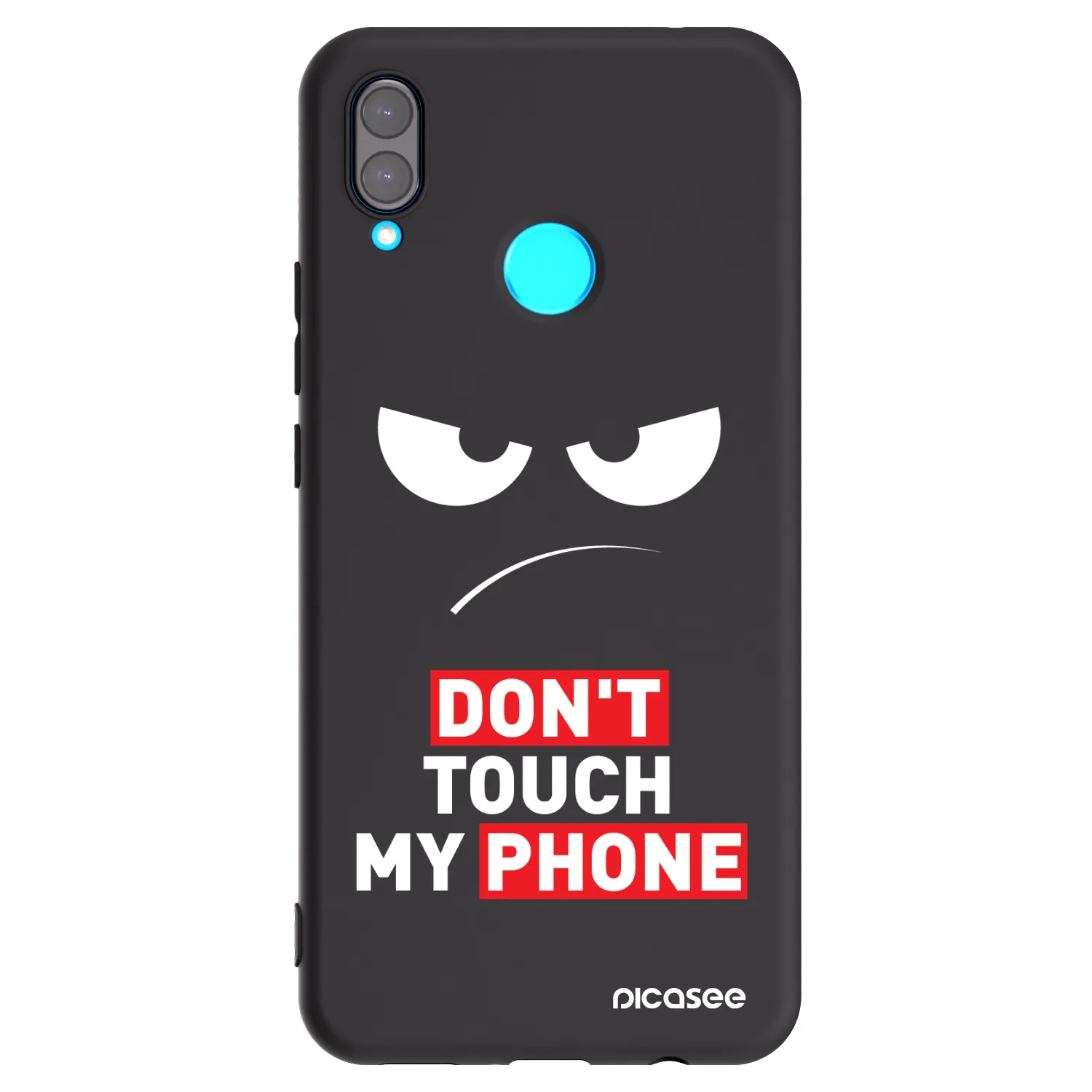 Picasee fekete szilikon tok az alábbi mobiltelefonokra Huawei Nova 3i - Angry Eyes - Transparent