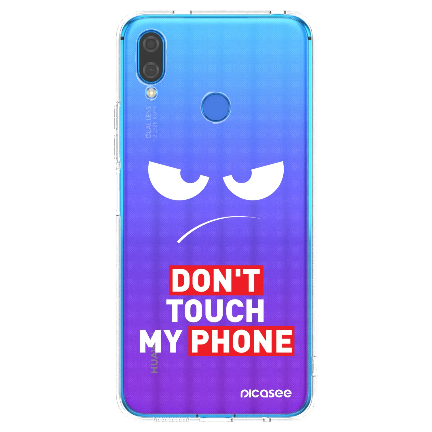 Picasee átlátszó szilikon tok az alábbi mobiltelefonokra Huawei Nova 3i - Angry Eyes - Transparent