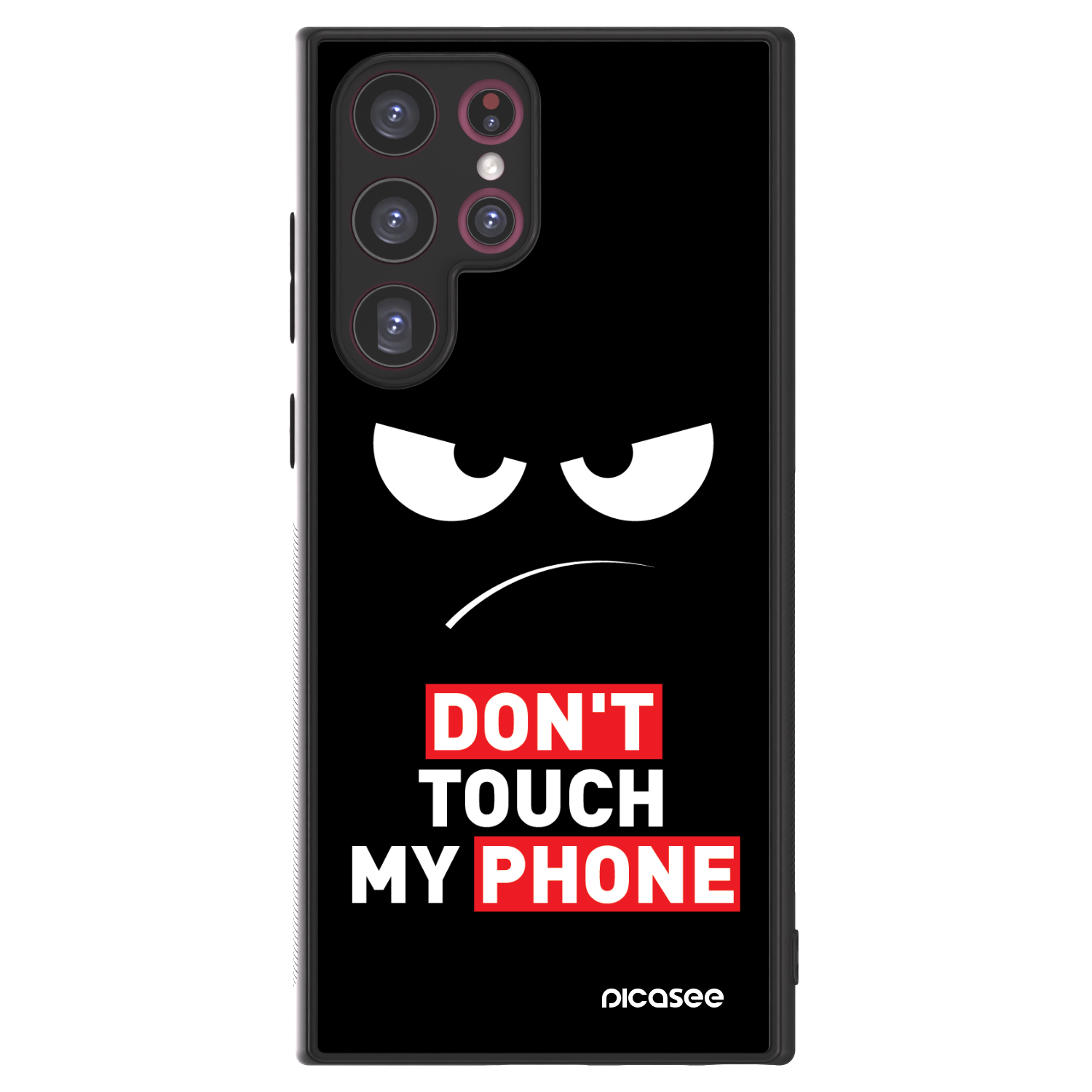 Picasee ULTIMATE CASE PowerShare Samsung Galaxy S22 Ultra 5G - készülékre - Angry Eyes - Transparent