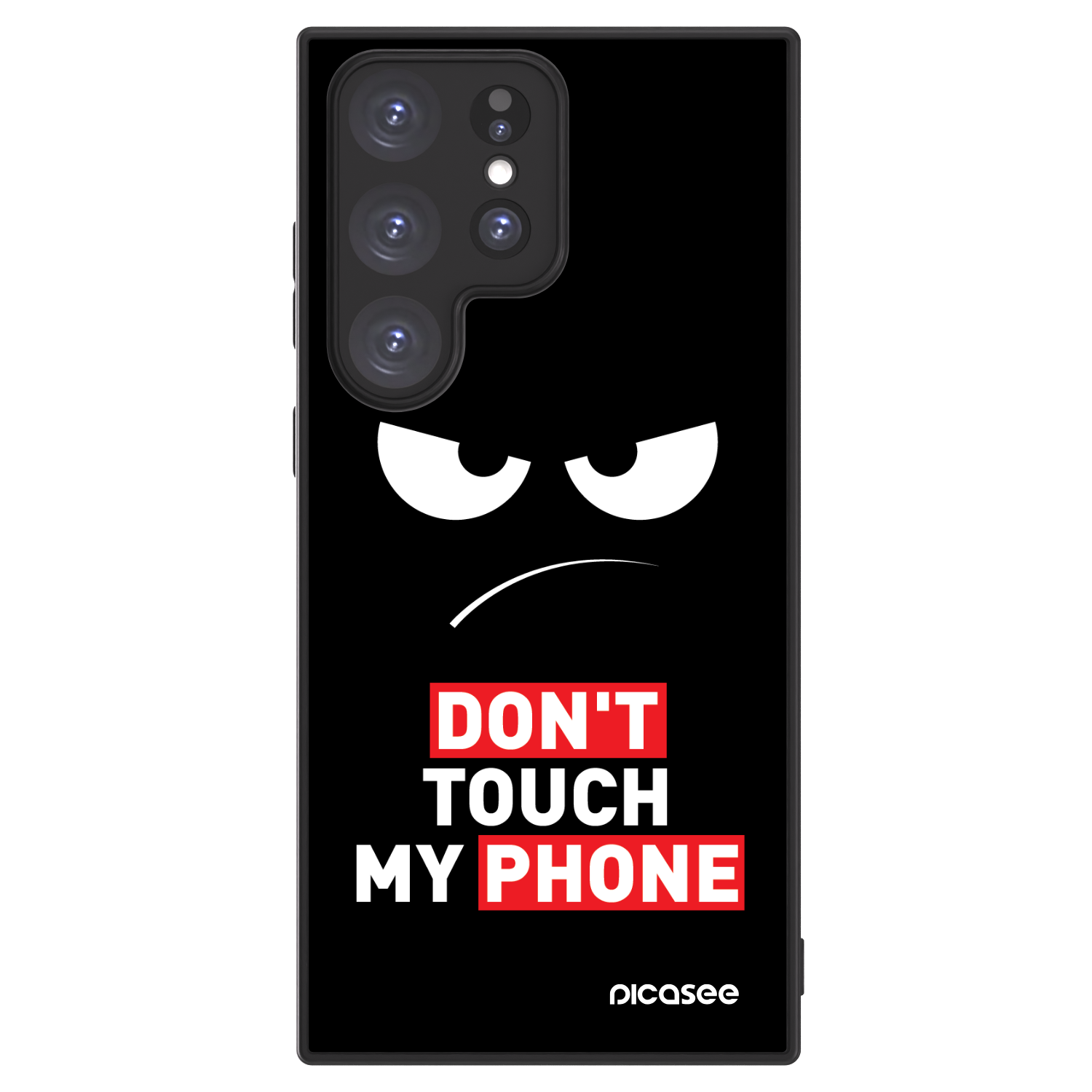 Picasee ULTIMATE CASE PowerShare Samsung Galaxy S23 Ultra 5G - készülékre - Angry Eyes - Transparent