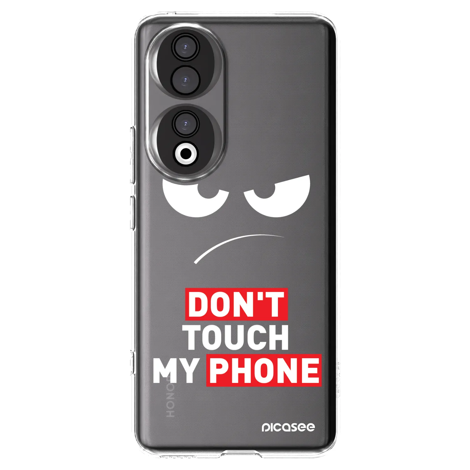 Picasee átlátszó szilikon tok az alábbi mobiltelefonokra Honor 90 5G - Angry Eyes - Transparent