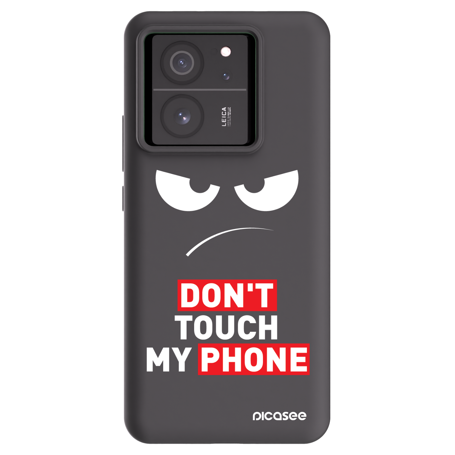 Picasee fekete szilikon tok az alábbi mobiltelefonokra Xiaomi 13T Pro - Angry Eyes - Transparent