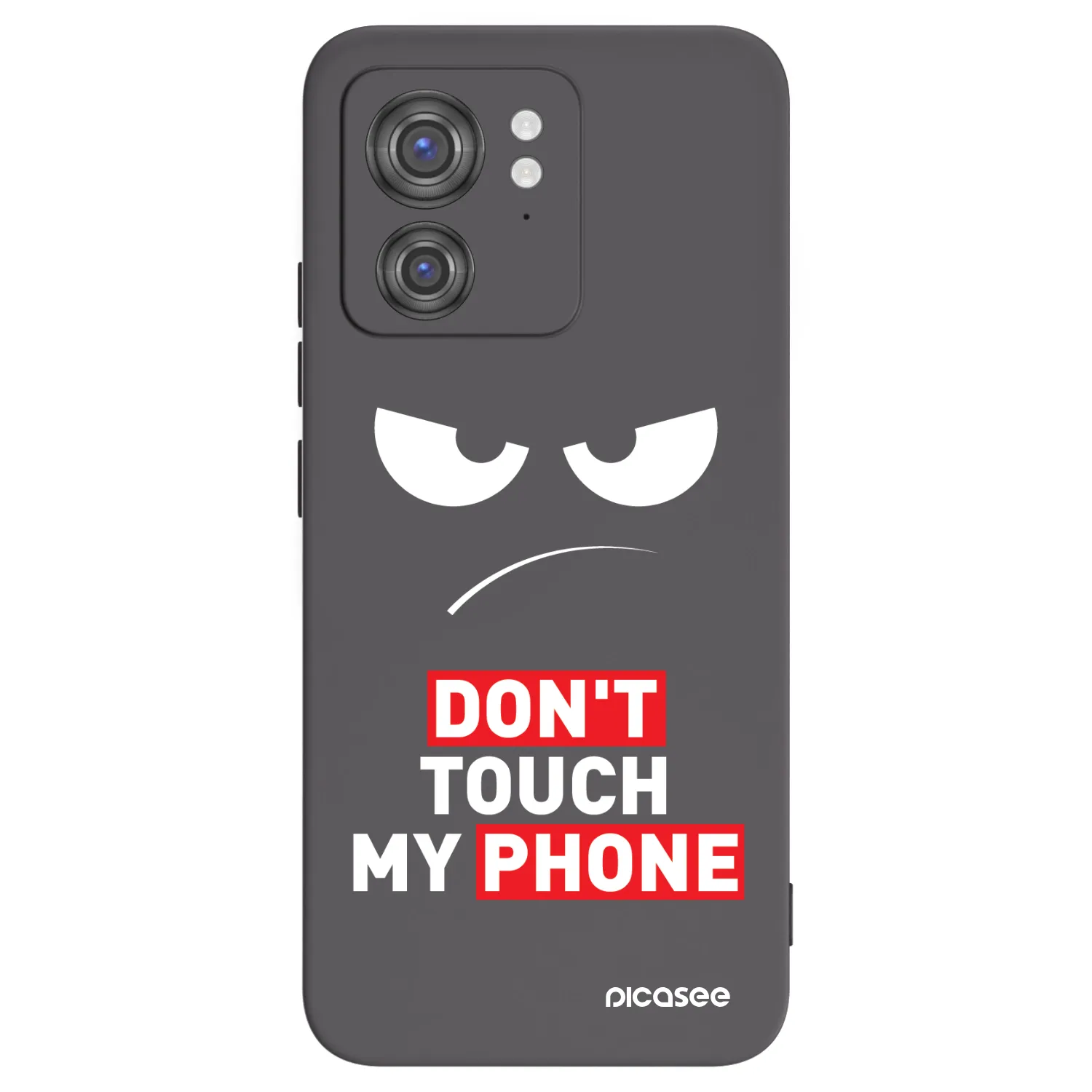Picasee fekete szilikon tok az alábbi mobiltelefonokra Motorola Edge 40 - Angry Eyes - Transparent