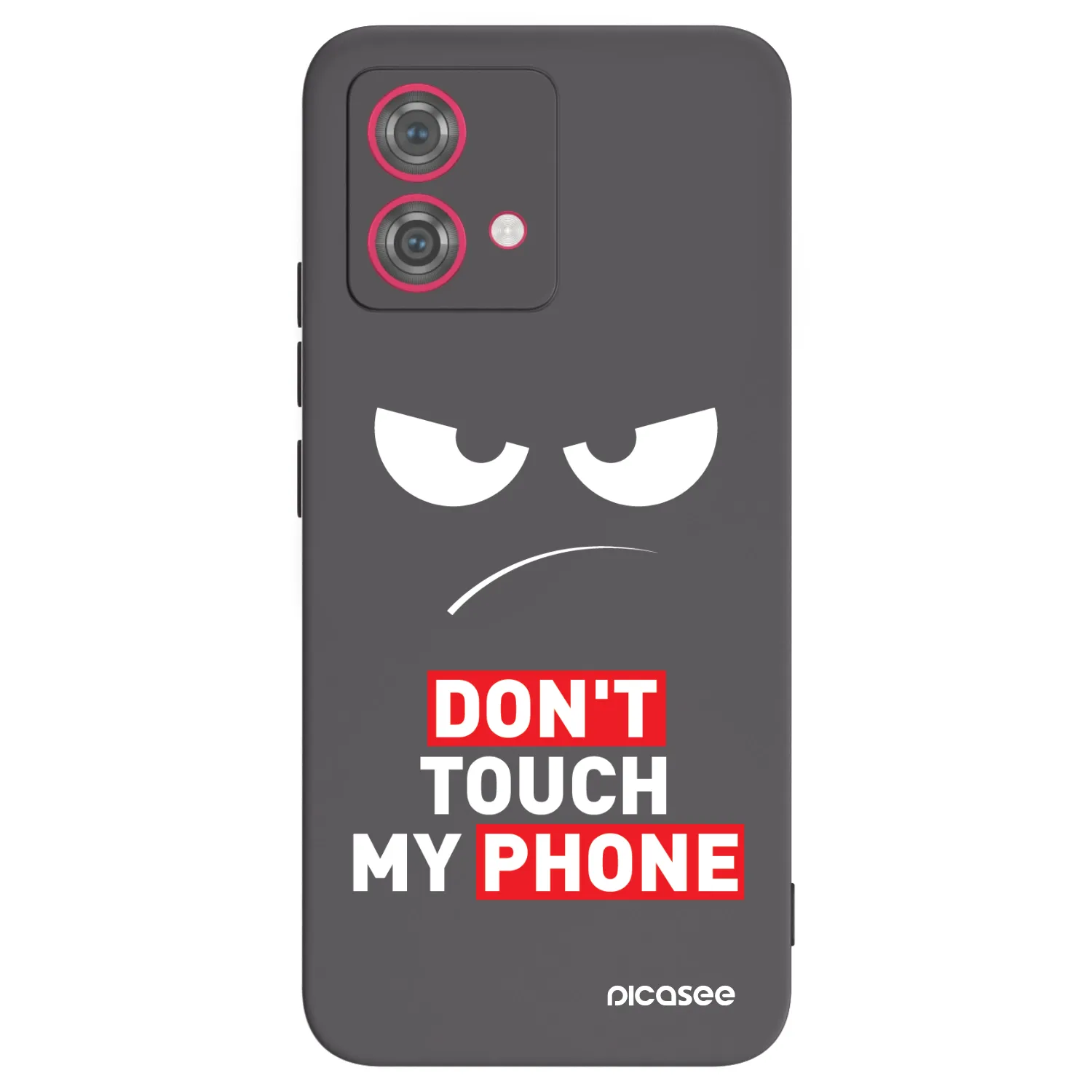 Picasee fekete szilikon tok az alábbi mobiltelefonokra Motorola Moto G84 5G - Angry Eyes - Transparent