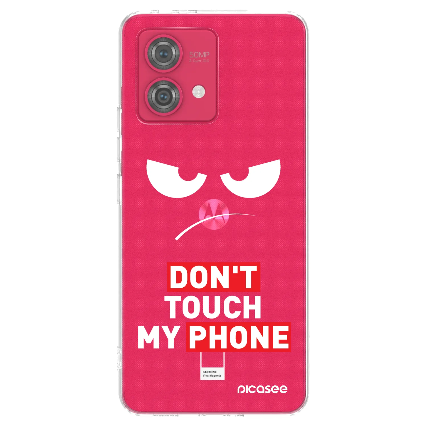 Picasee átlátszó szilikon tok az alábbi mobiltelefonokra Motorola Moto G84 5G - Angry Eyes - Transparent