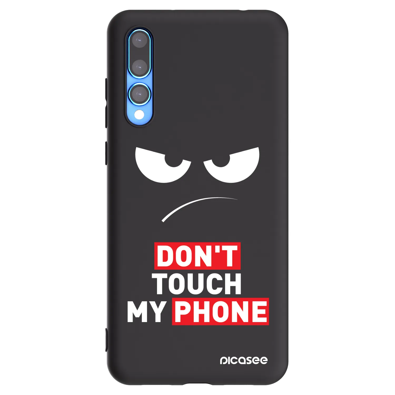 Picasee fekete szilikon tok az alábbi mobiltelefonokra Huawei P20 Pro - Angry Eyes - Transparent