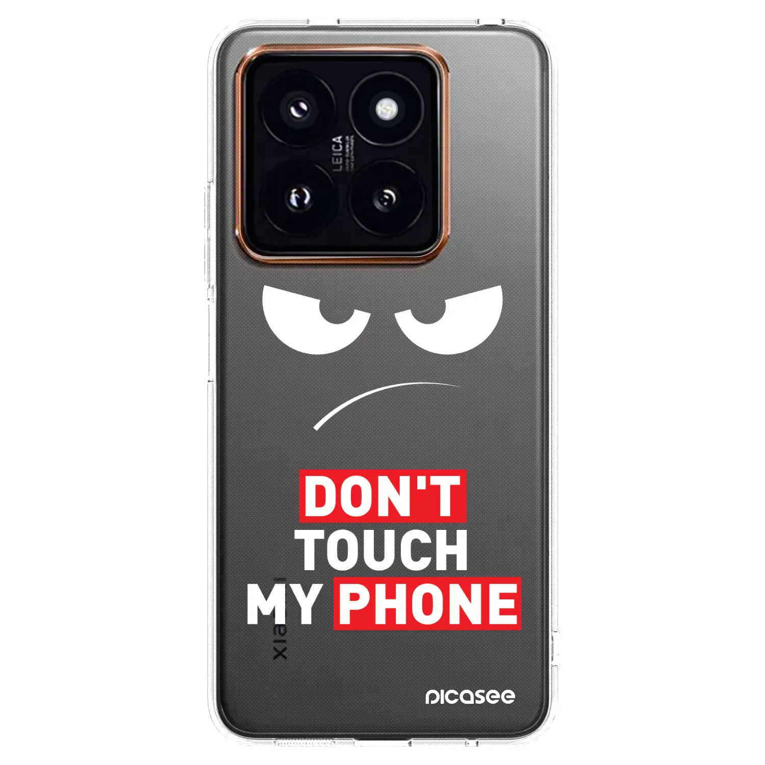 Picasee átlátszó szilikon tok az alábbi mobiltelefonokra Xiaomi 14 Pro - Angry Eyes - Transparent