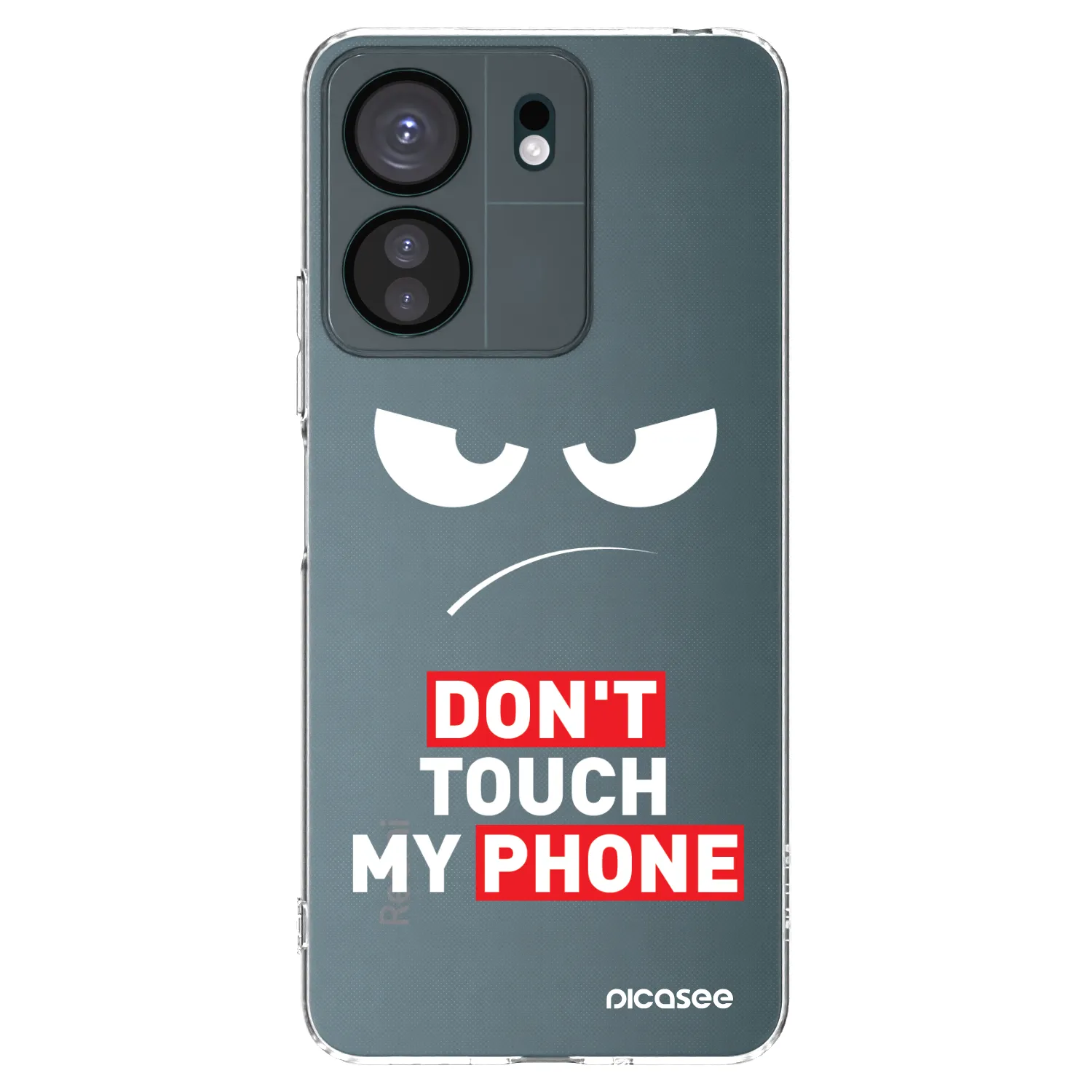 Picasee átlátszó szilikon tok az alábbi mobiltelefonokra Xiaomi Redmi 13C 4G - Angry Eyes - Transparent
