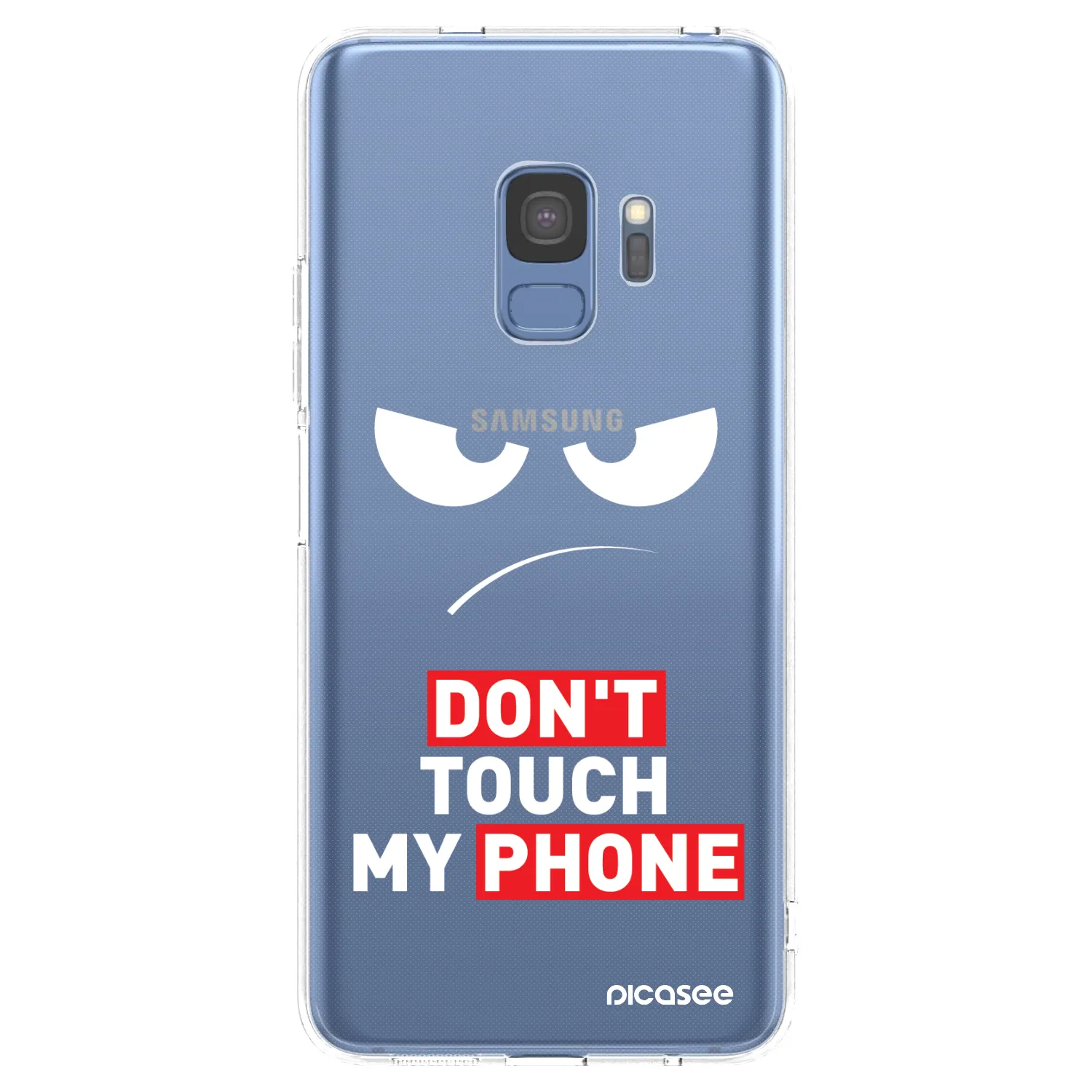 Picasee átlátszó szilikon tok az alábbi mobiltelefonokra Samsung Galaxy S9 G960F - Angry Eyes - Transparent