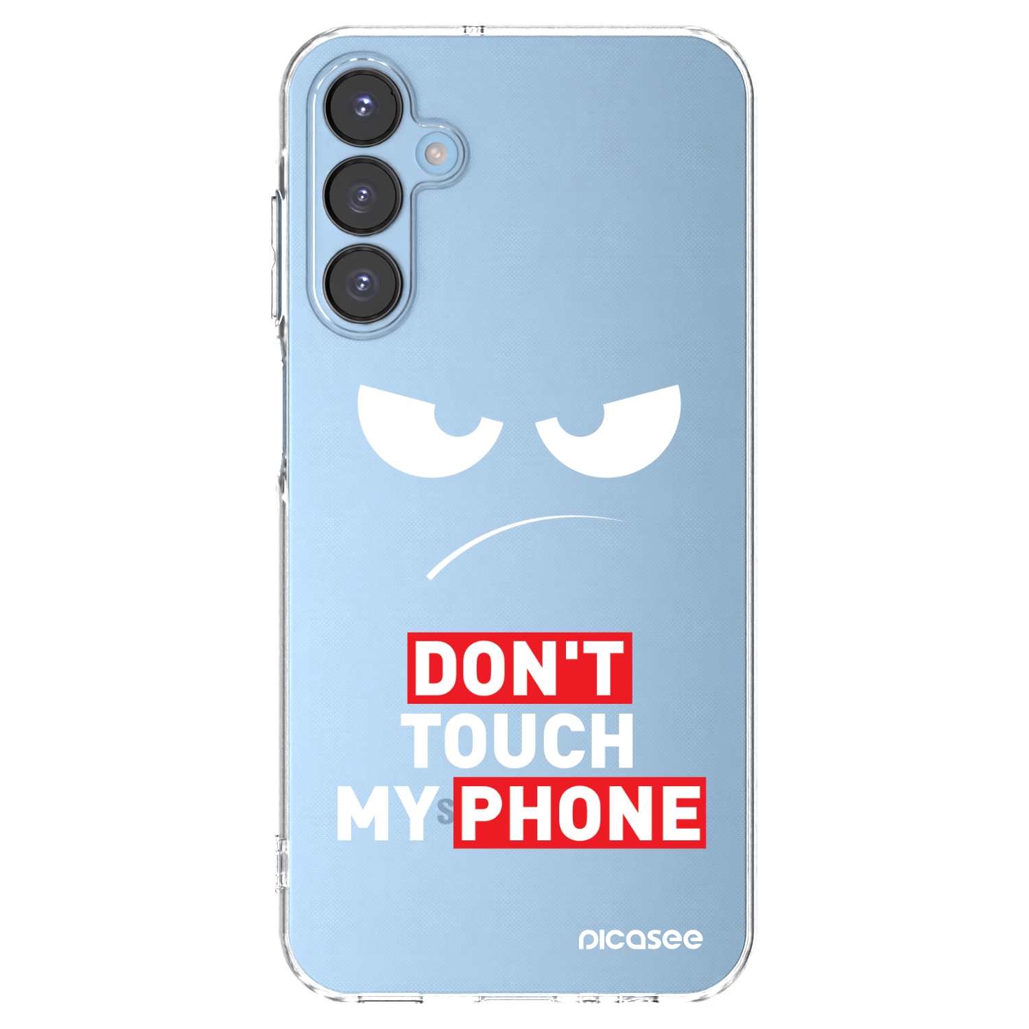 Picasee átlátszó szilikon tok az alábbi mobiltelefonokra Samsung Galaxy A15 A156B 5G - Angry Eyes - Transparent