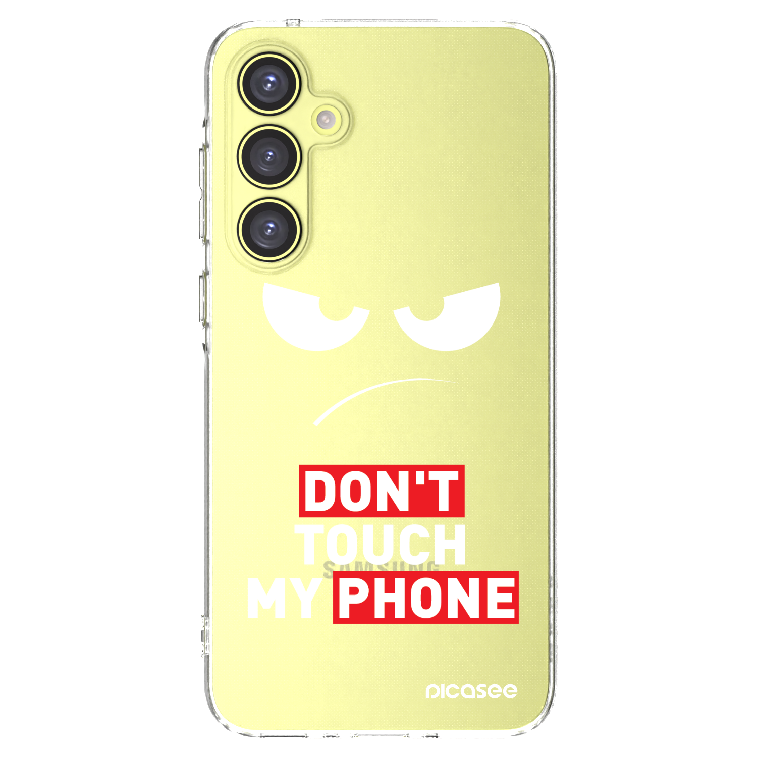 Picasee átlátszó szilikon tok az alábbi mobiltelefonokra Samsung Galaxy A35 5G A356B - Angry Eyes - Transparent