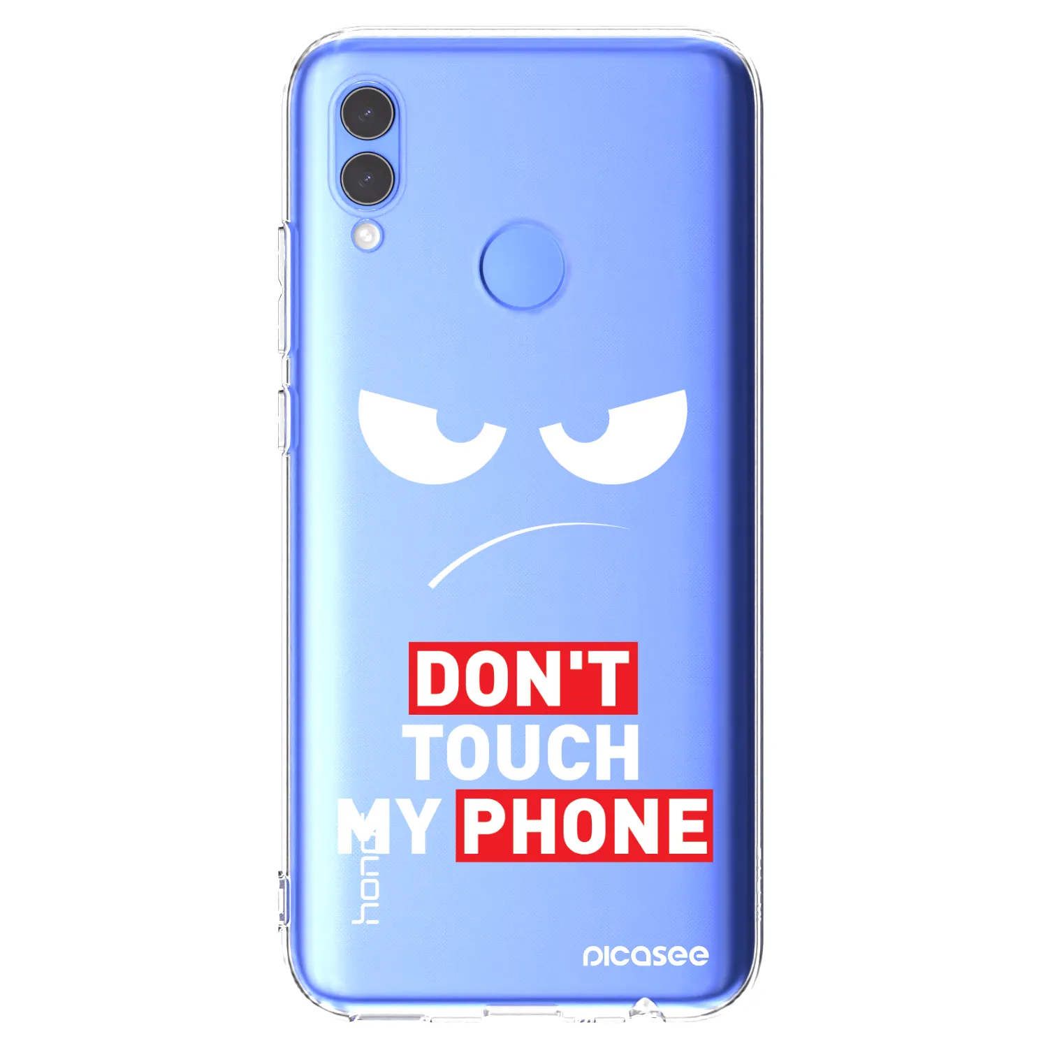 Picasee átlátszó szilikon tok az alábbi mobiltelefonokra Huawei P Smart 2019 - Angry Eyes - Transparent