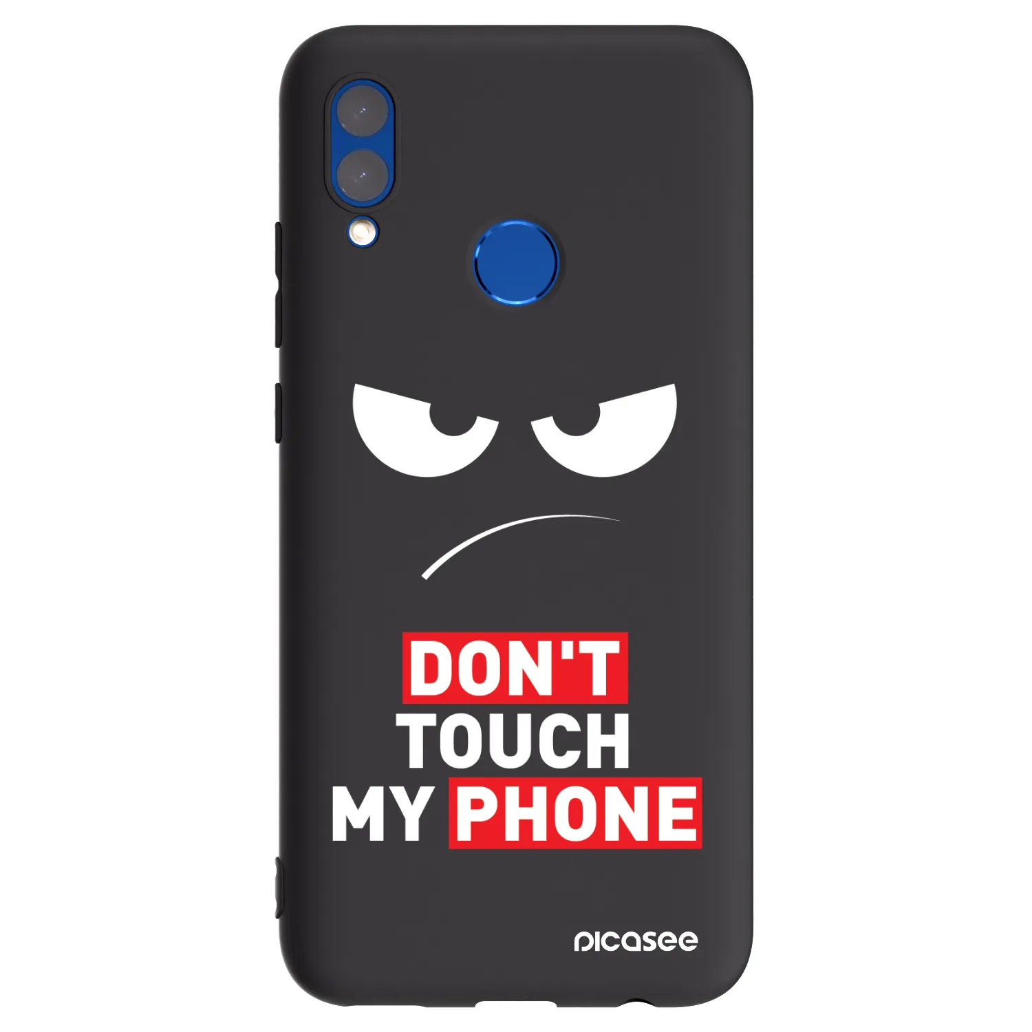 Picasee fekete szilikon tok az alábbi mobiltelefonokra Honor 10 Lite - Angry Eyes - Transparent