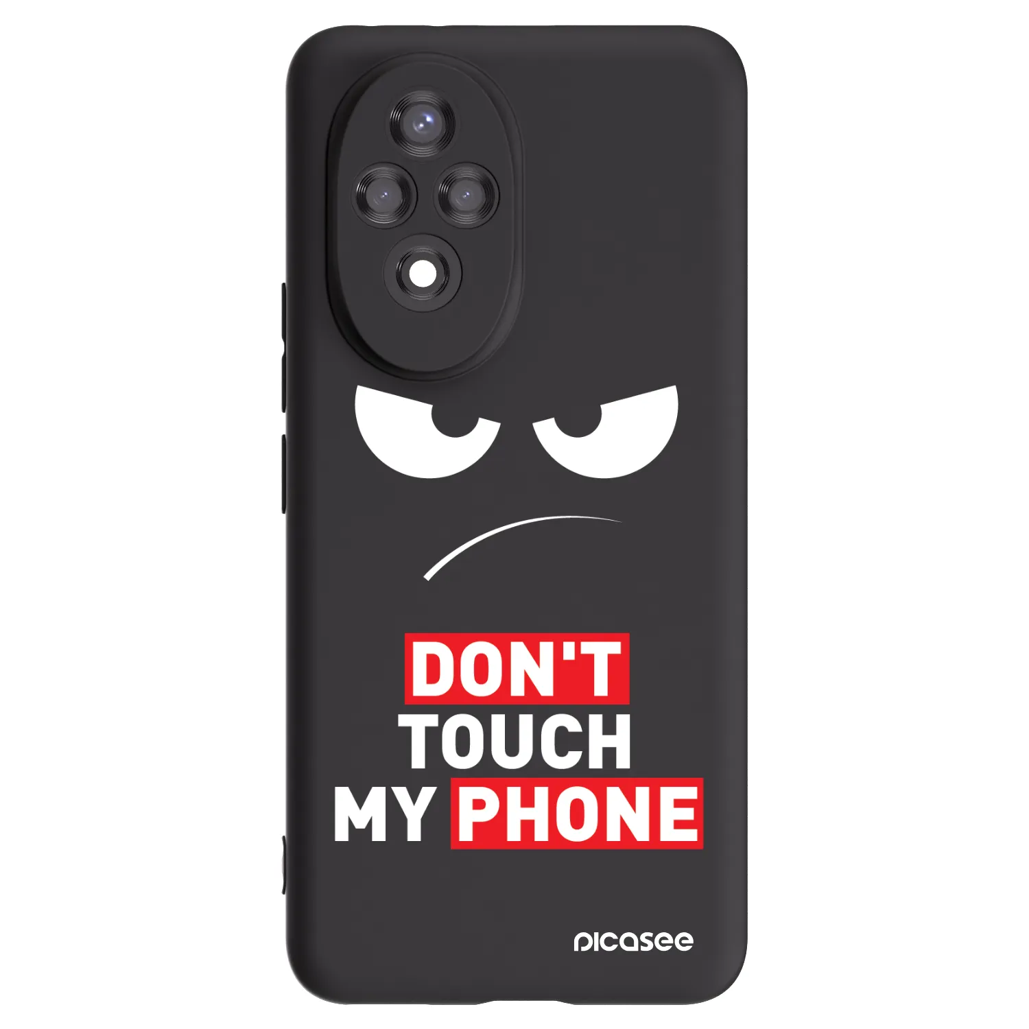 Picasee fekete szilikon tok az alábbi mobiltelefonokra Honor 200 5G - Angry Eyes - Transparent