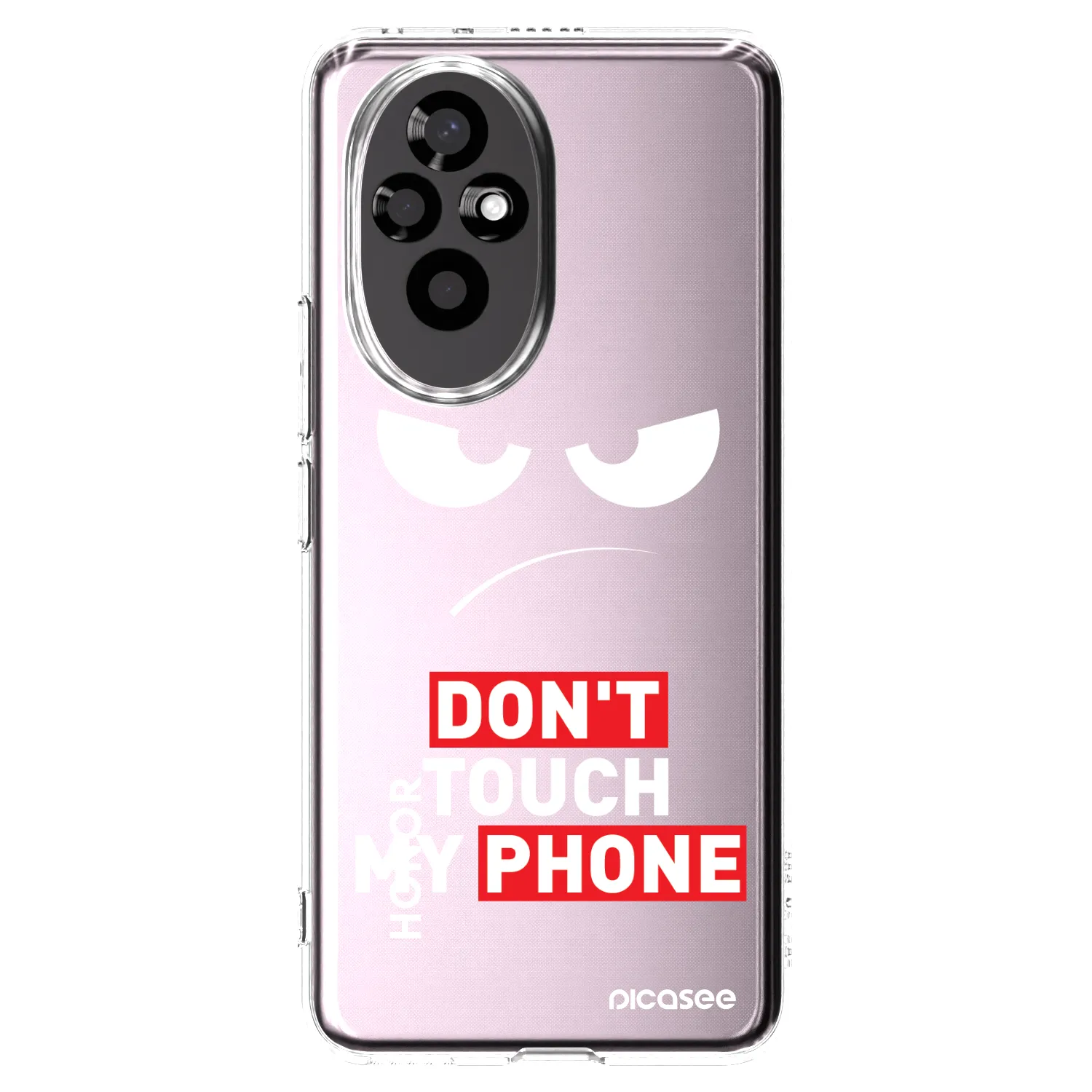 Picasee átlátszó szilikon tok az alábbi mobiltelefonokra Honor 200 Pro 5G - Angry Eyes - Transparent