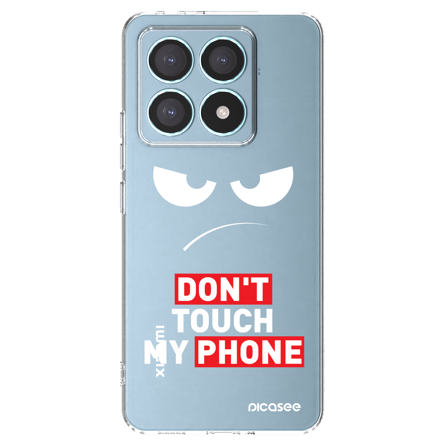 Picasee átlátszó szilikon tok az alábbi mobiltelefonokra Xiaomi 14T Pro - Angry Eyes - Transparent