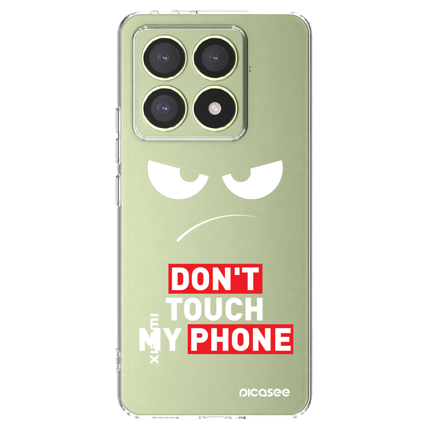 Picasee átlátszó szilikon tok az alábbi mobiltelefonokra Xiaomi 14T - Angry Eyes - Transparent