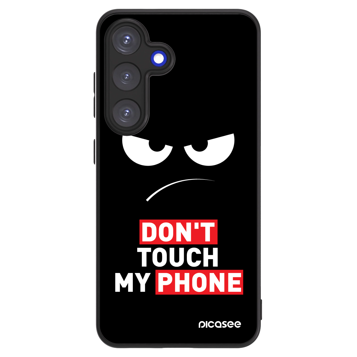 Picasee ULTIMATE CASE PowerShare Samsung Galaxy S25 5G - készülékre - Angry Eyes - Transparent
