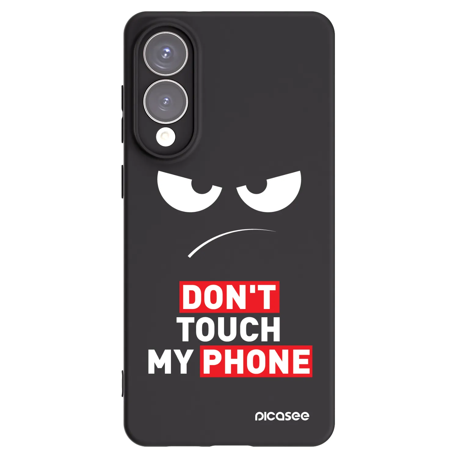 Picasee fekete szilikon tok az alábbi mobiltelefonokra Samsung Galaxy S25 Edge 5G - Angry Eyes - Transparent