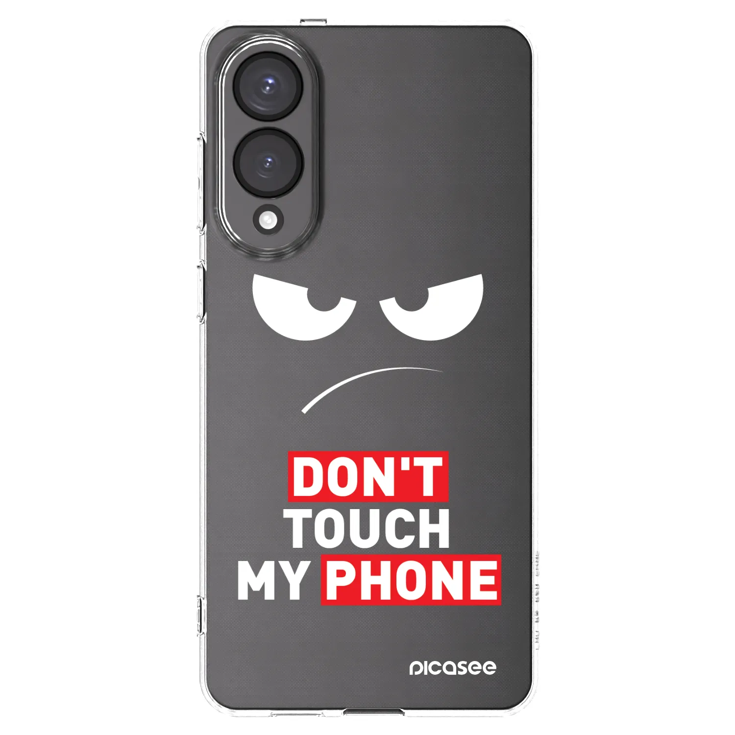 Picasee átlátszó szilikon tok az alábbi mobiltelefonokra Samsung Galaxy S25 Edge 5G - Angry Eyes - Transparent