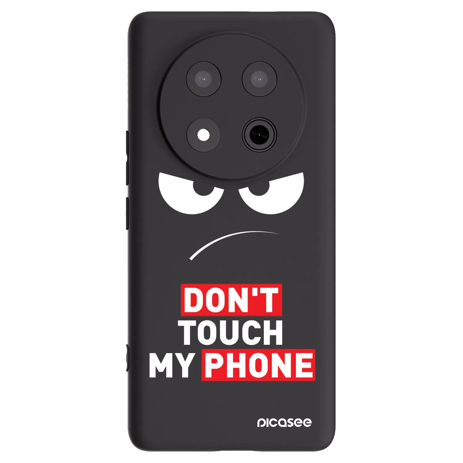 Picasee fekete szilikon tok az alábbi mobiltelefonokra Honor Magic7 Lite 5G - Angry Eyes - Transparent