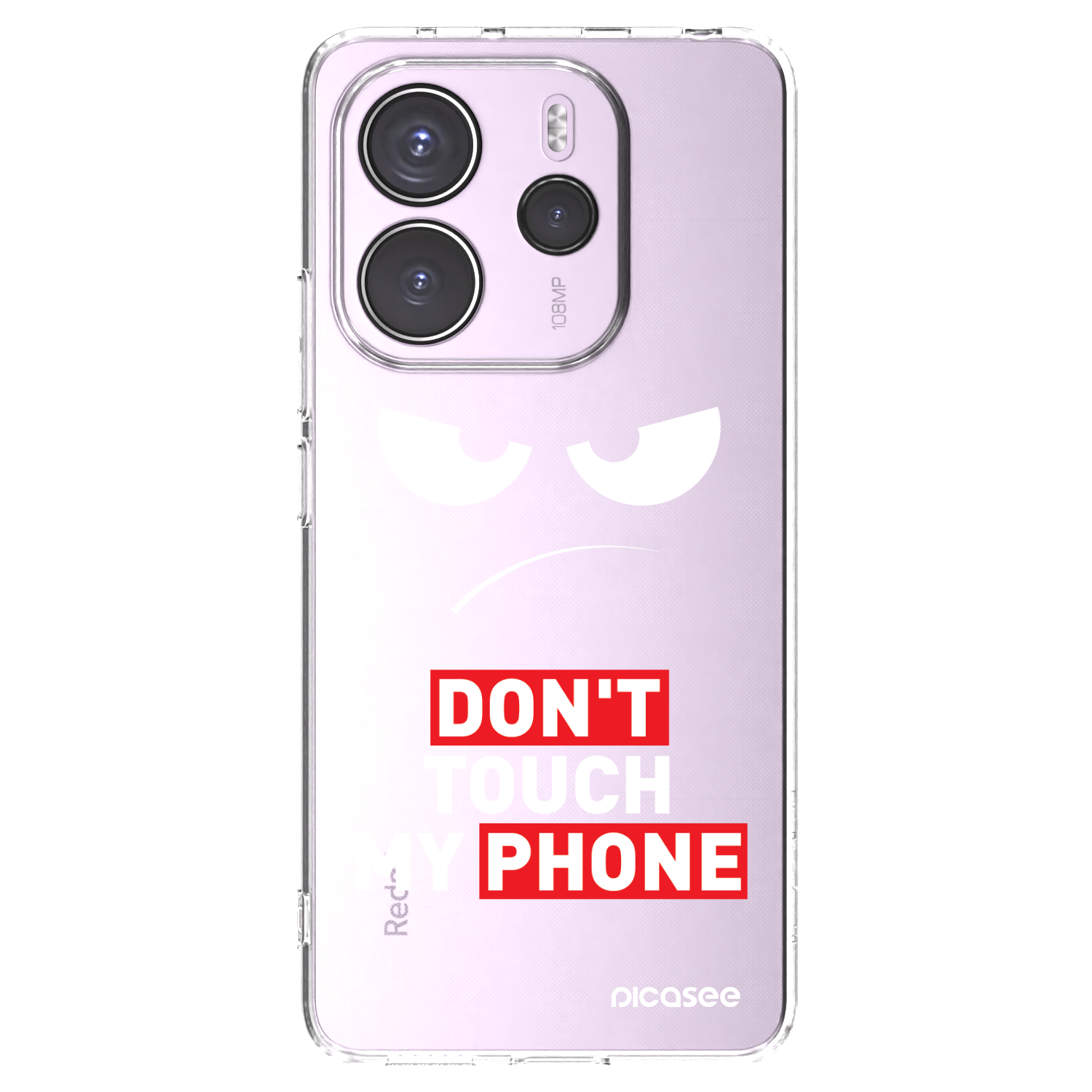 Picasee átlátszó szilikon tok az alábbi mobiltelefonokra Xiaomi Redmi Note 14 4G - Angry Eyes - Transparent