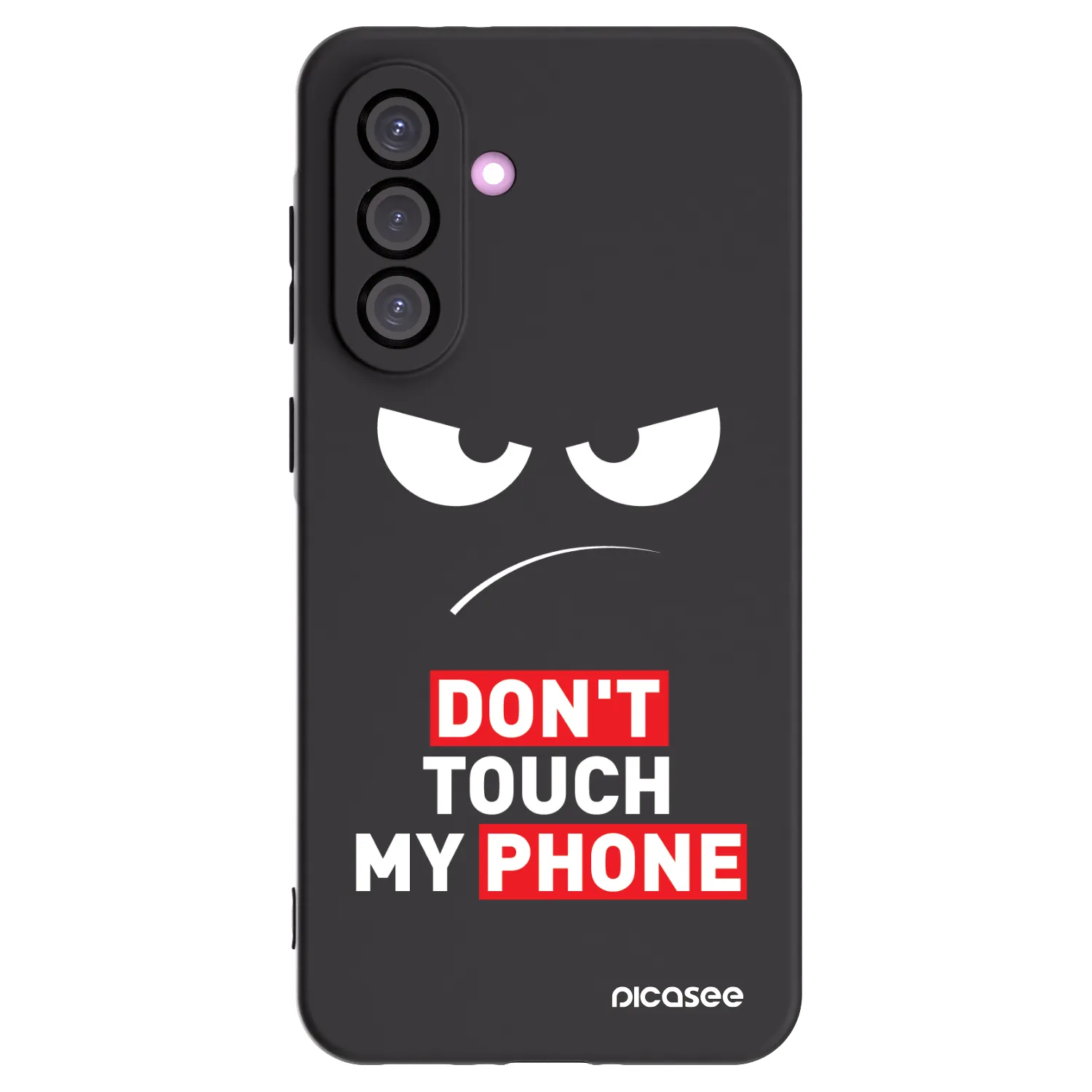 Picasee fekete szilikon tok az alábbi mobiltelefonokra Samsung Galaxy A56 5G A566B - Angry Eyes - Transparent