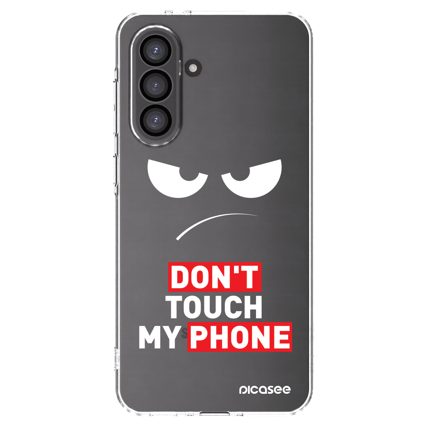 Picasee átlátszó szilikon tok az alábbi mobiltelefonokra Samsung Galaxy A36 5G - Angry Eyes - Transparent