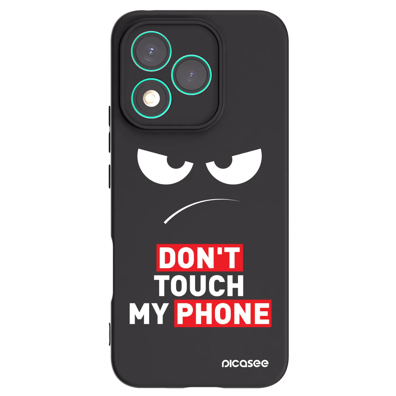 Picasee fekete szilikon tok az alábbi mobiltelefonokra Honor 400 Lite 5G - Angry Eyes - Transparent