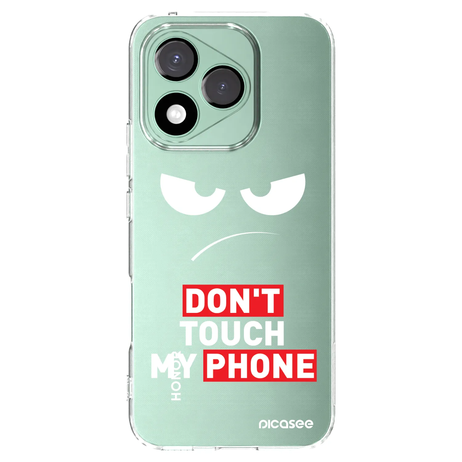 Picasee átlátszó szilikon tok az alábbi mobiltelefonokra Honor 400 Lite 5G - Angry Eyes - Transparent