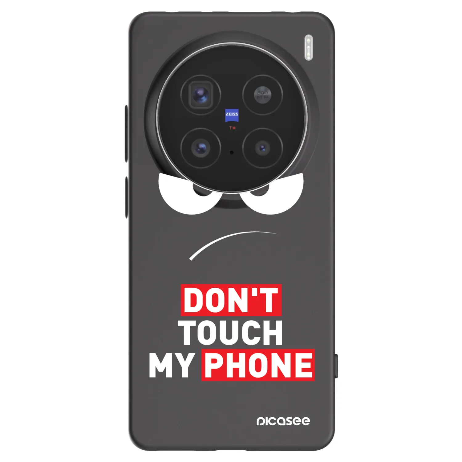 Picasee fekete szilikon tok az alábbi mobiltelefonokra Vivo X200 Pro - Angry Eyes - Transparent