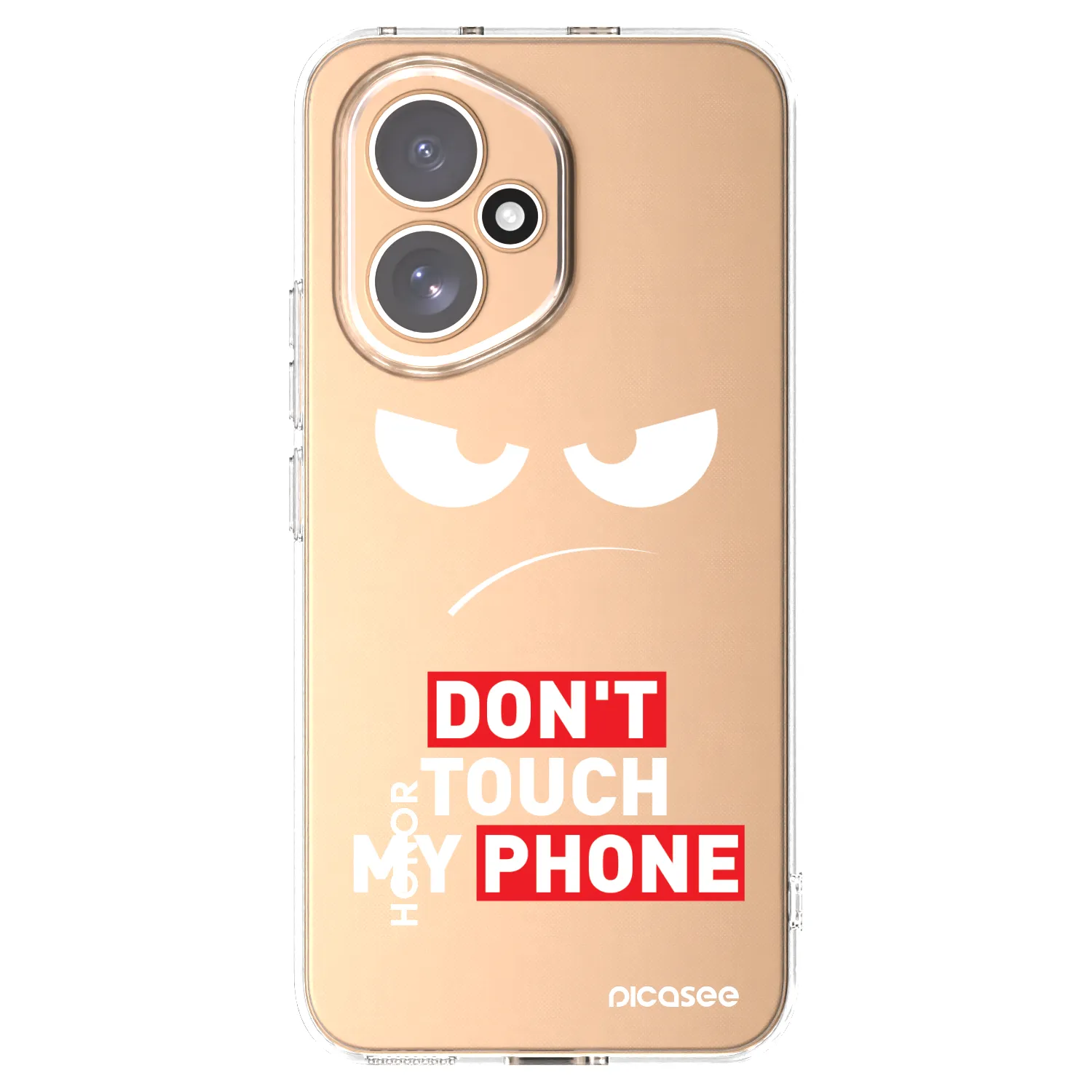 Picasee átlátszó szilikon tok az alábbi mobiltelefonokra Honor 400 5G - Angry Eyes - Transparent