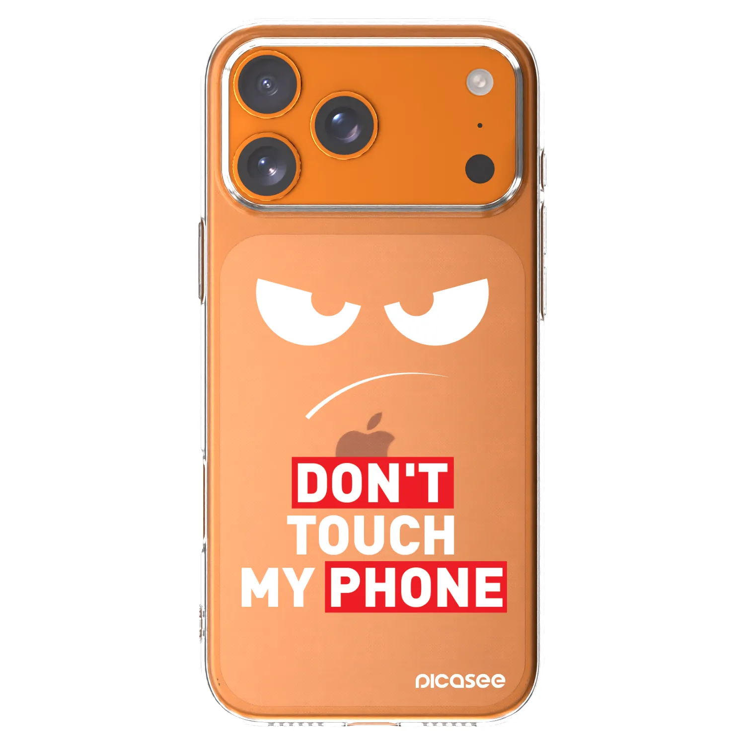 Picasee átlátszó szilikon tok az alábbi mobiltelefonokra Apple iPhone 17 Pro Max - Angry Eyes - Transparent