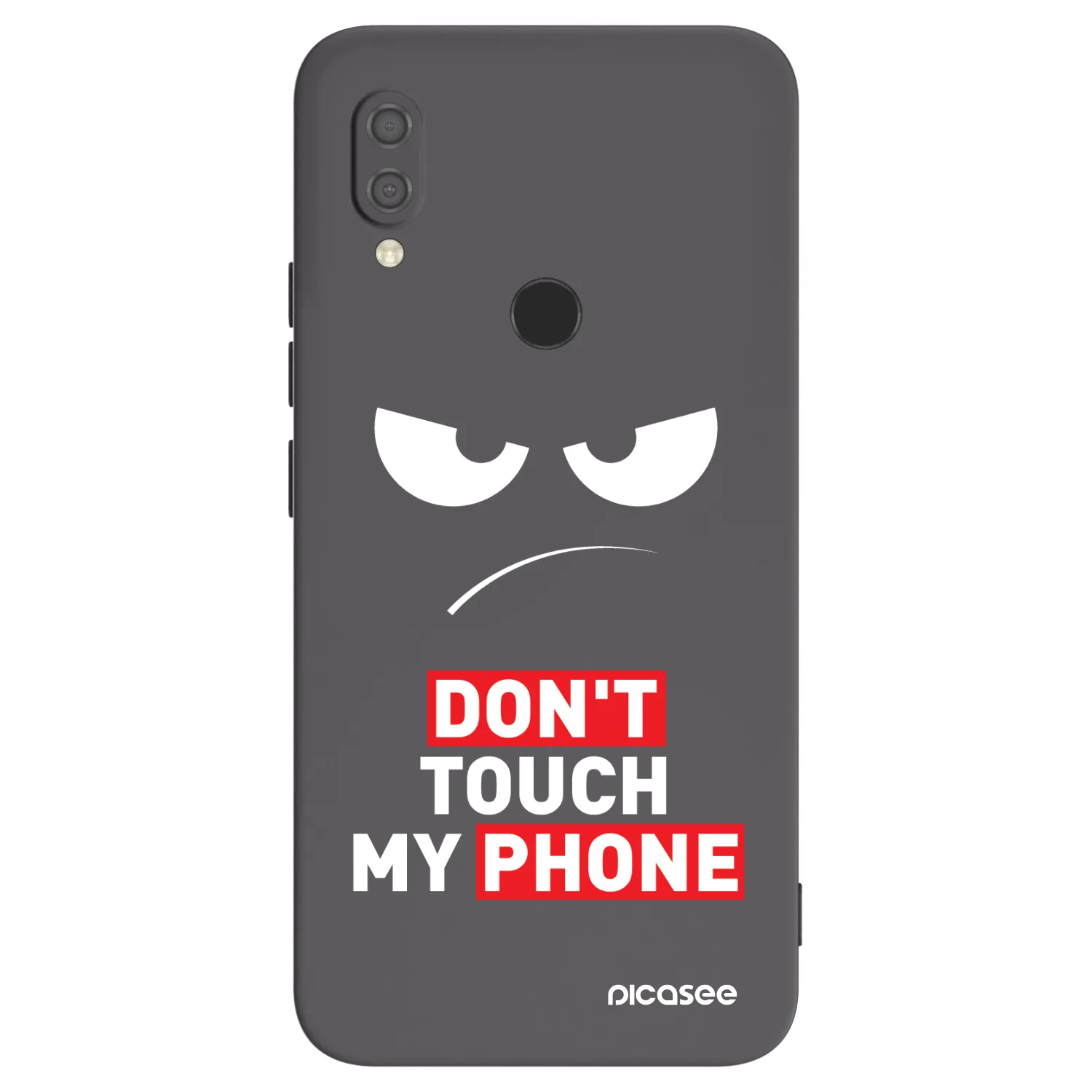 Picasee fekete szilikon tok az alábbi mobiltelefonokra Xiaomi Redmi 7 - Angry Eyes - Transparent