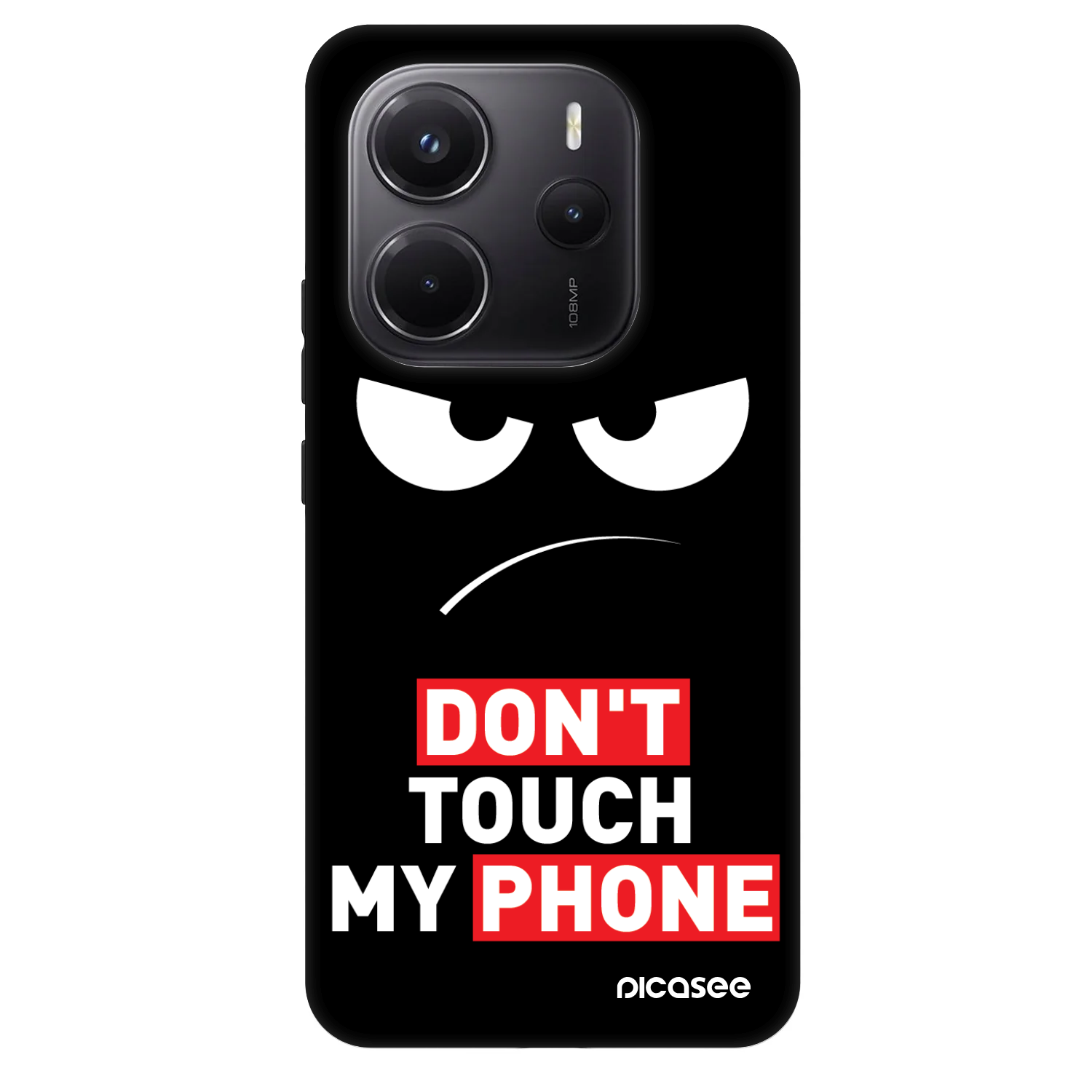 Picasee Fashion Case Xiaomi Redmi Note 14 5G - Angry Eyes - Transparent