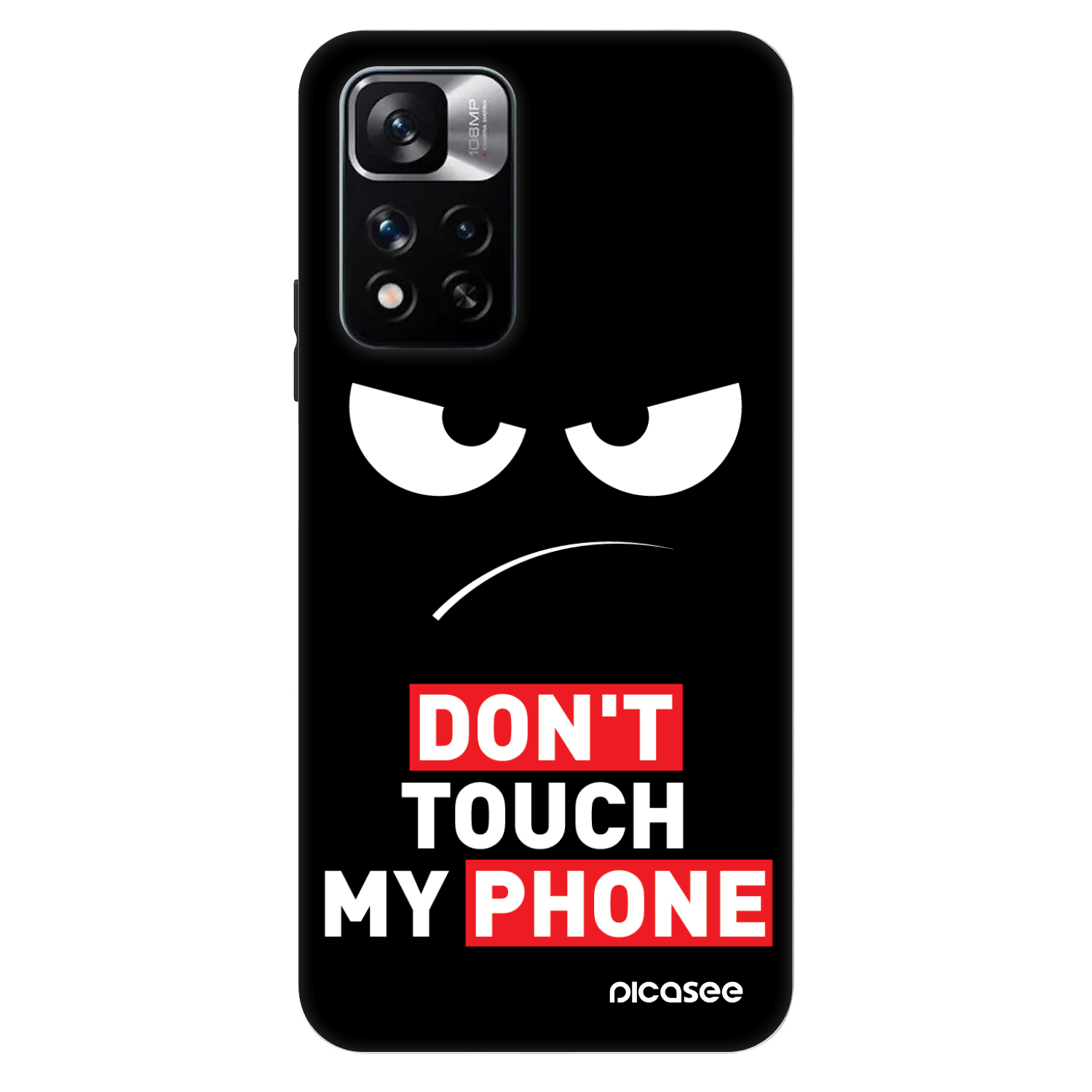 Picasee Fashion Case Xiaomi Redmi Note 11 Pro - Angry Eyes - Transparent