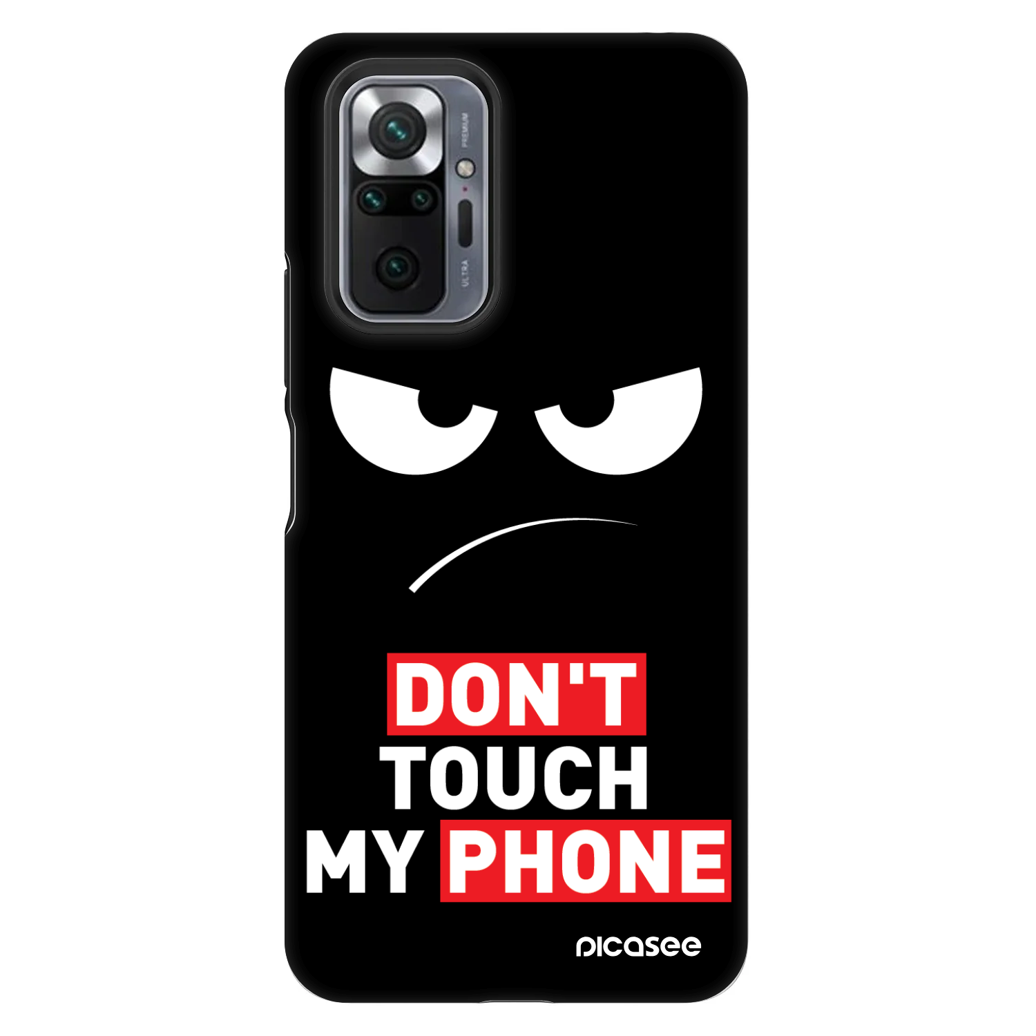 Picasee Fashion Case Xiaomi Redmi Note 10 Pro - Angry Eyes - Transparent
